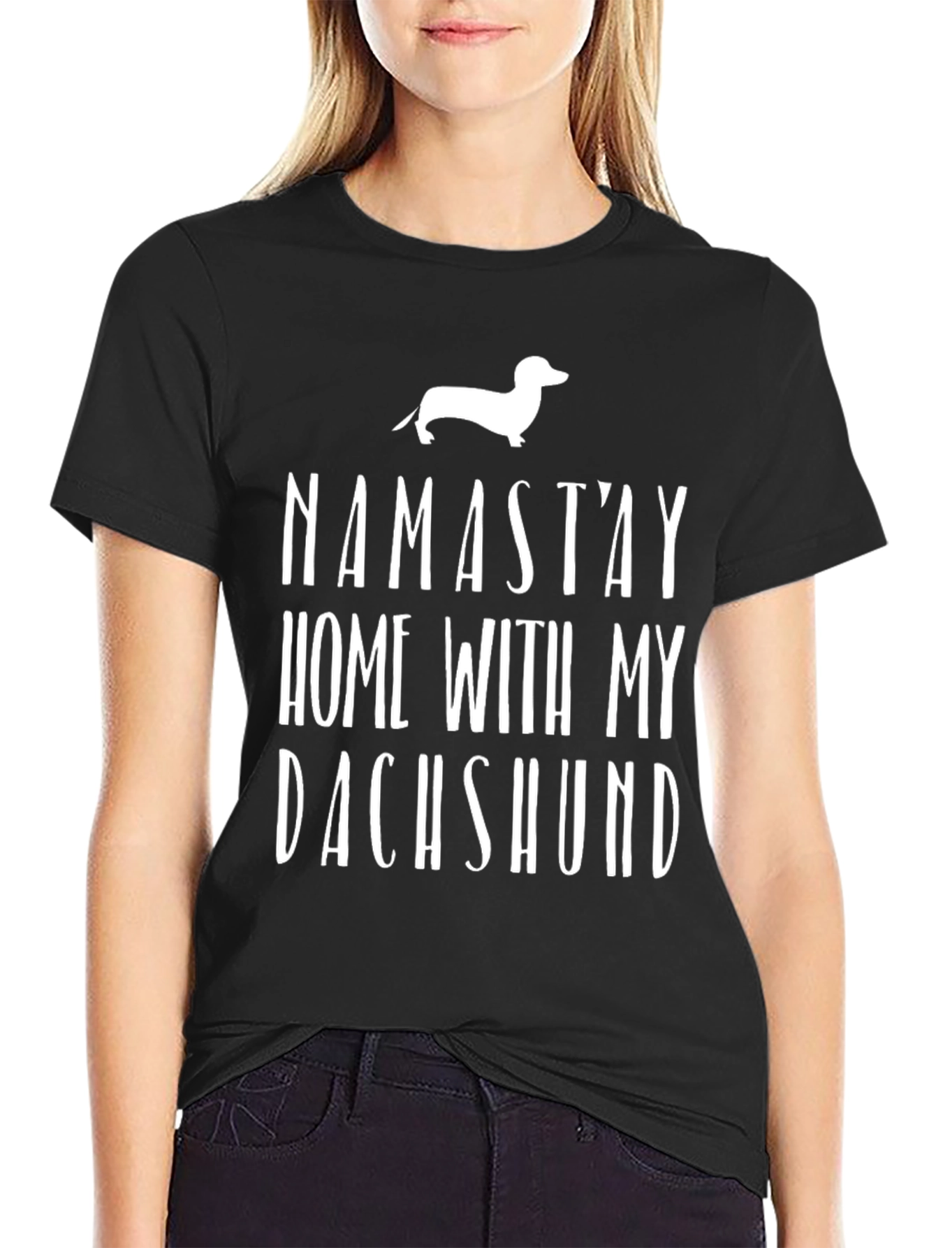 Namastay Home Dachshund Graphic Tee