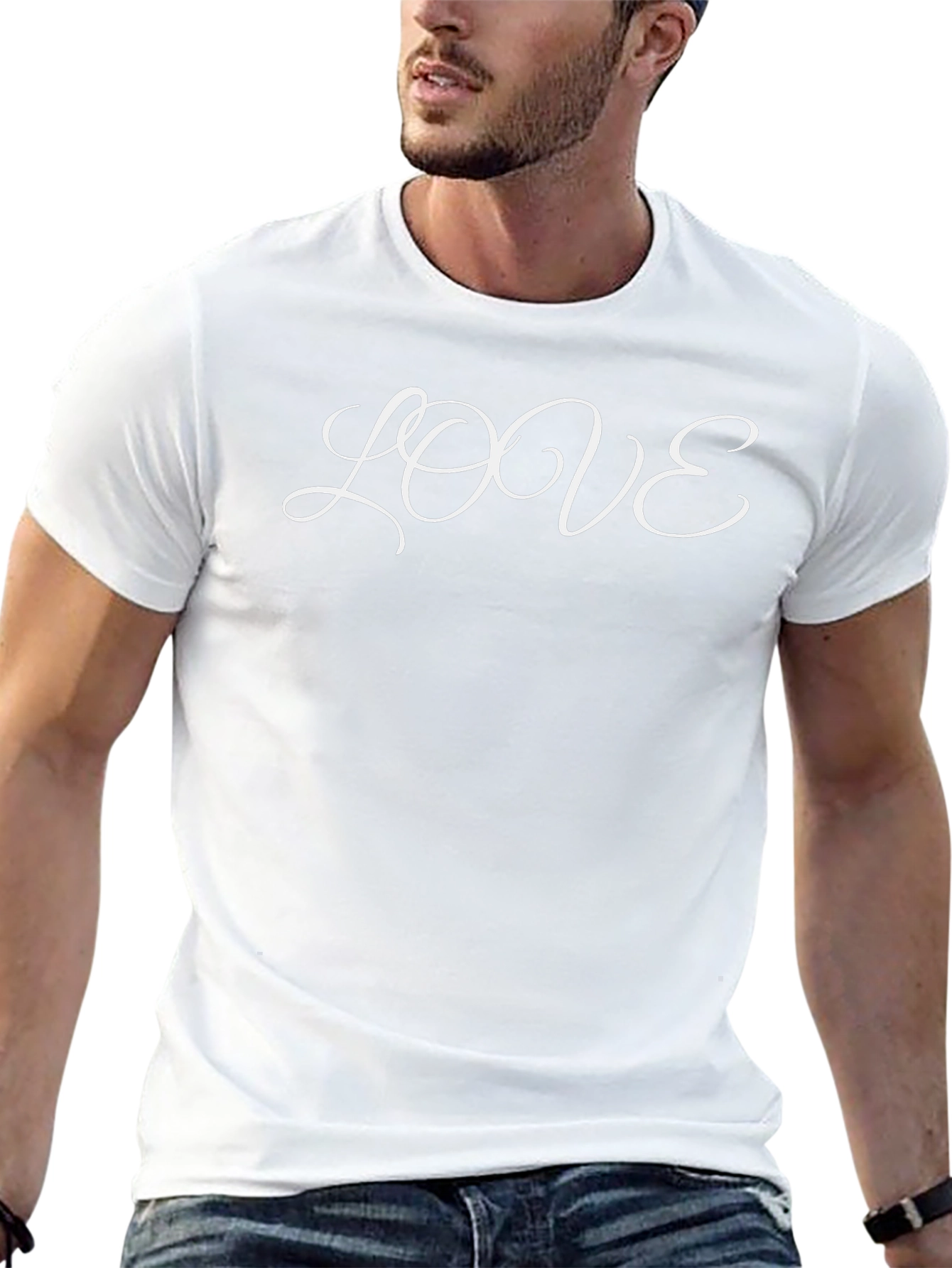 Love Script Black T-Shirt