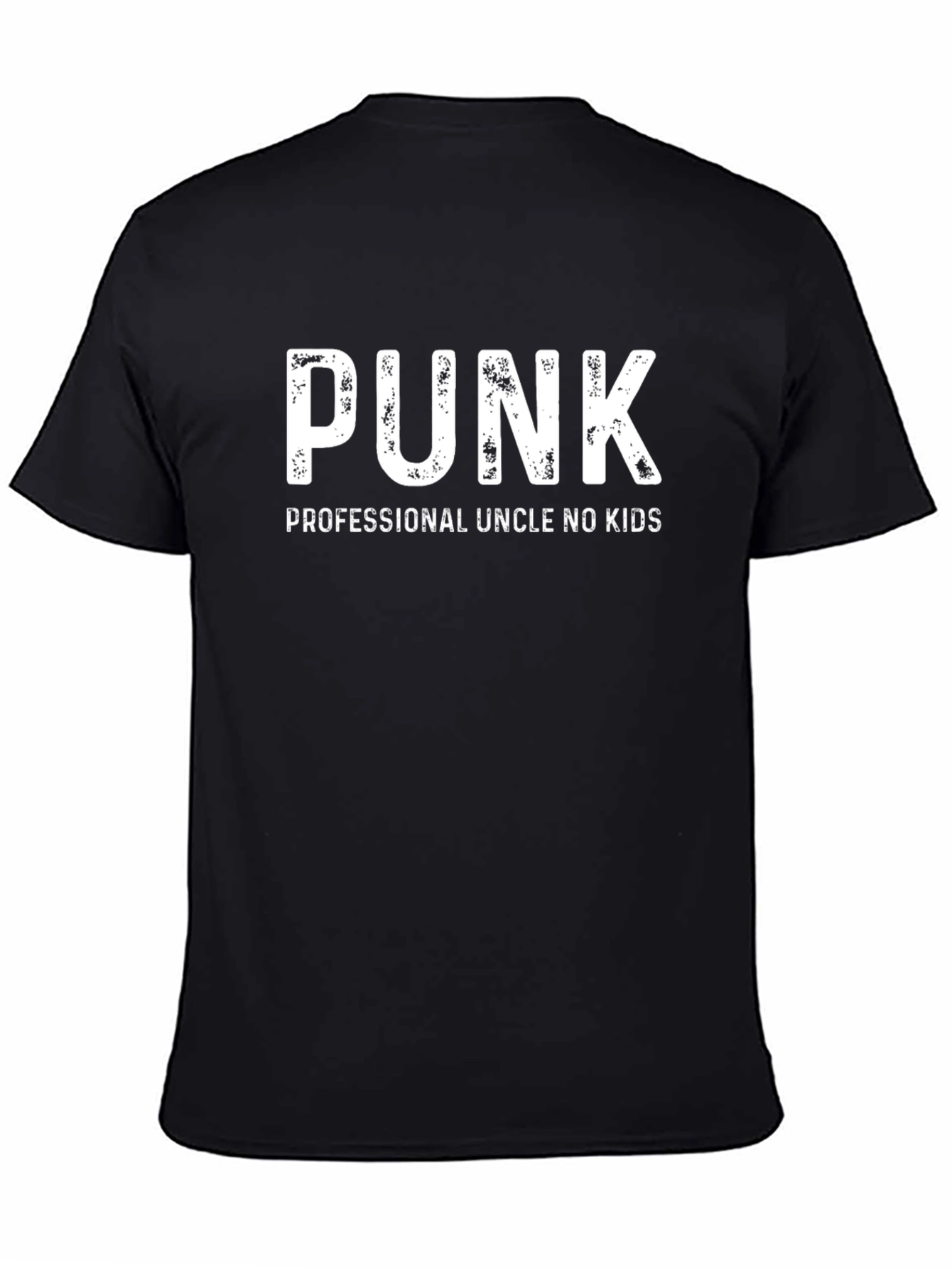 Punk Professional Uncle No Kids Black T-Shirt