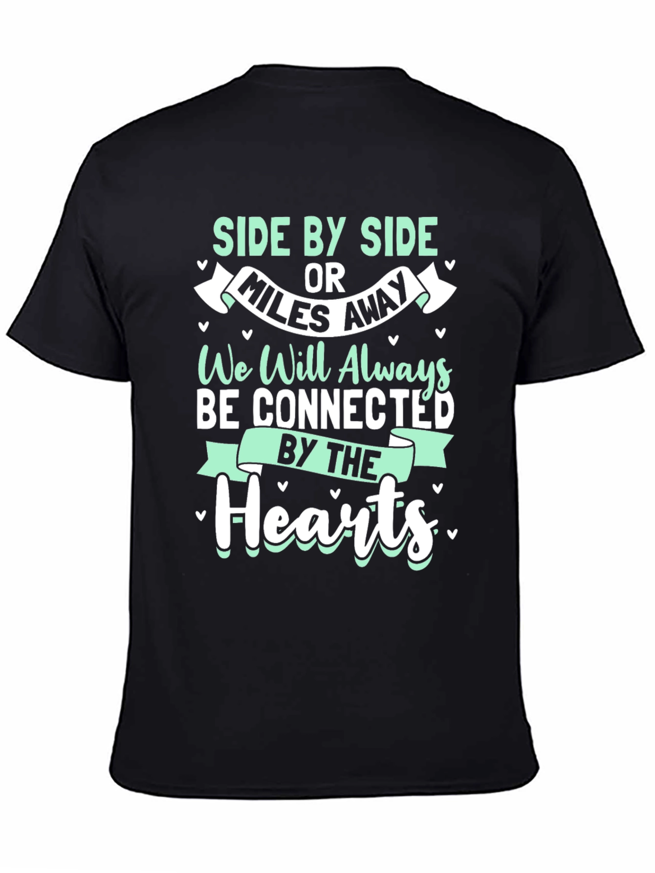Connected Hearts T-Shirt - Long Distance Friendship Tee