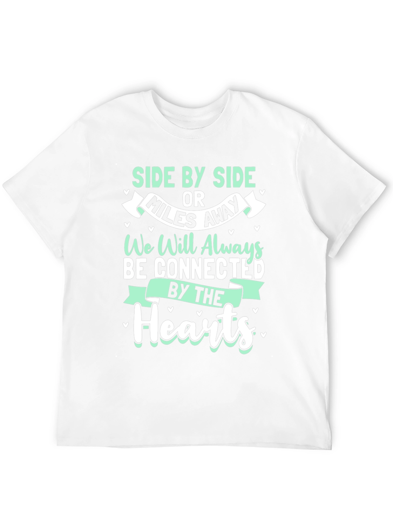 Connected Hearts T-Shirt - Long Distance Friendship Tee