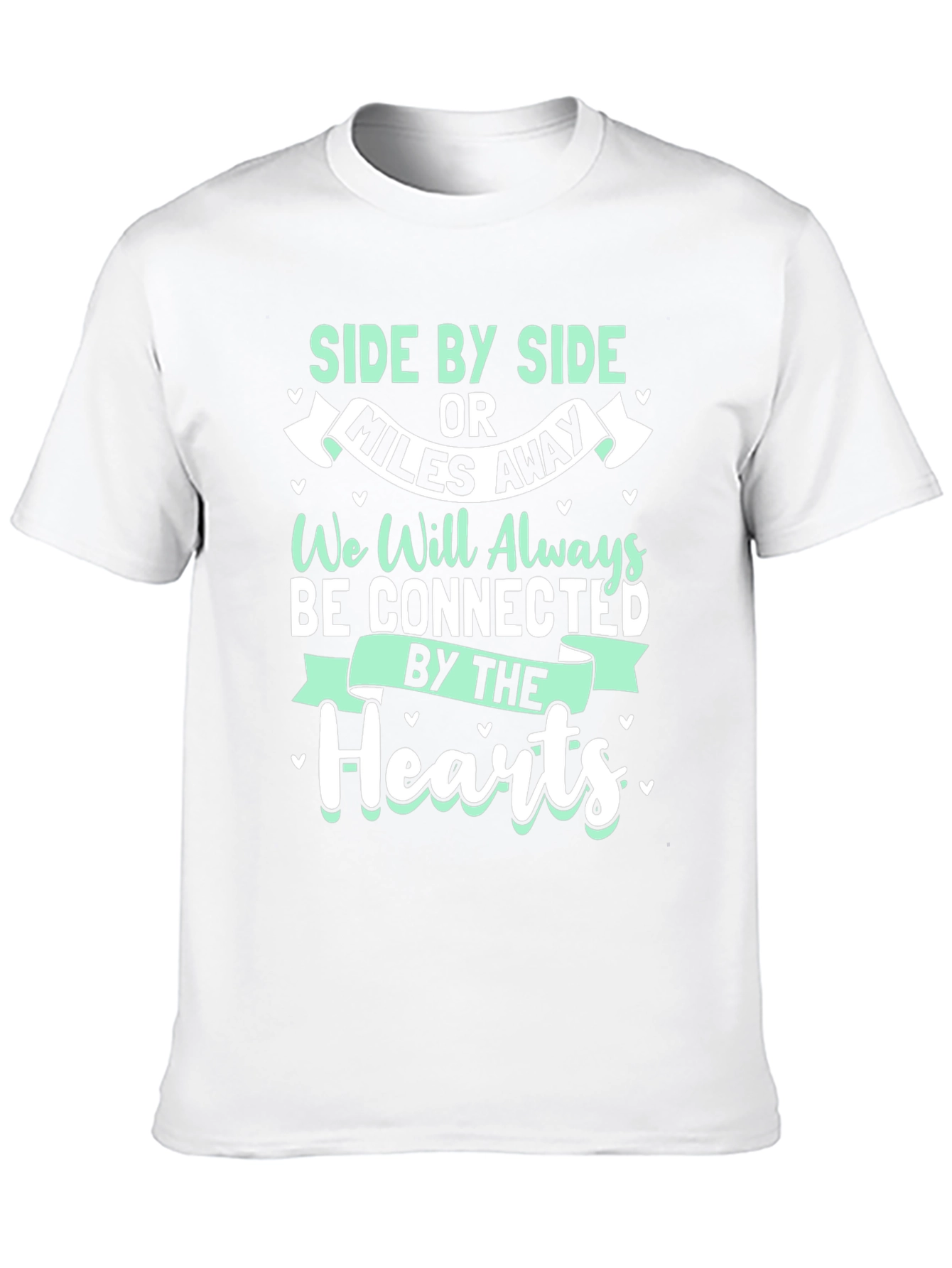 Connected Hearts T-Shirt - Long Distance Friendship Tee