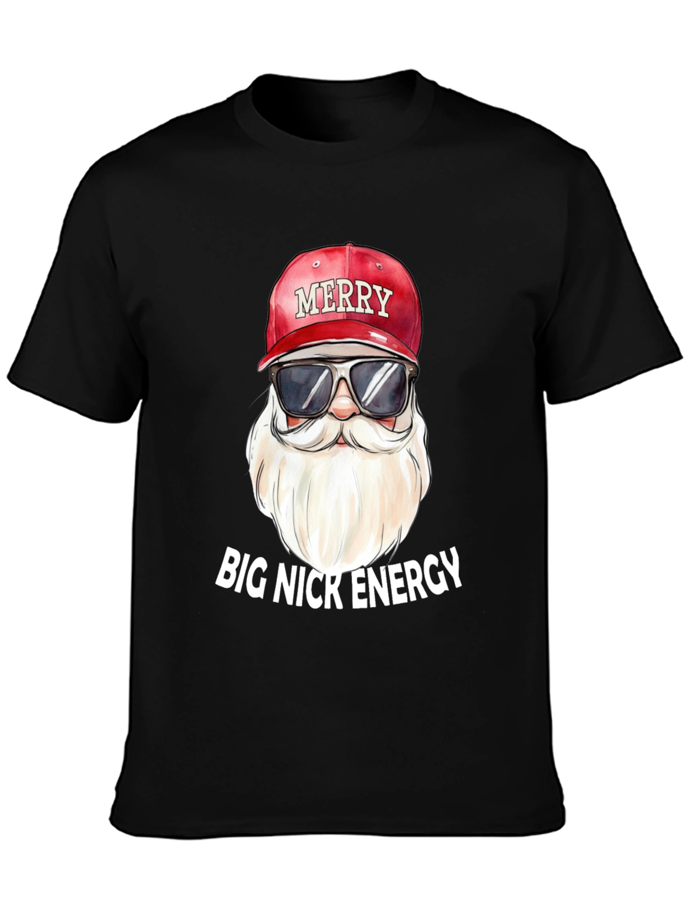 Big Nick Energy Christmas Santa T-Shirt