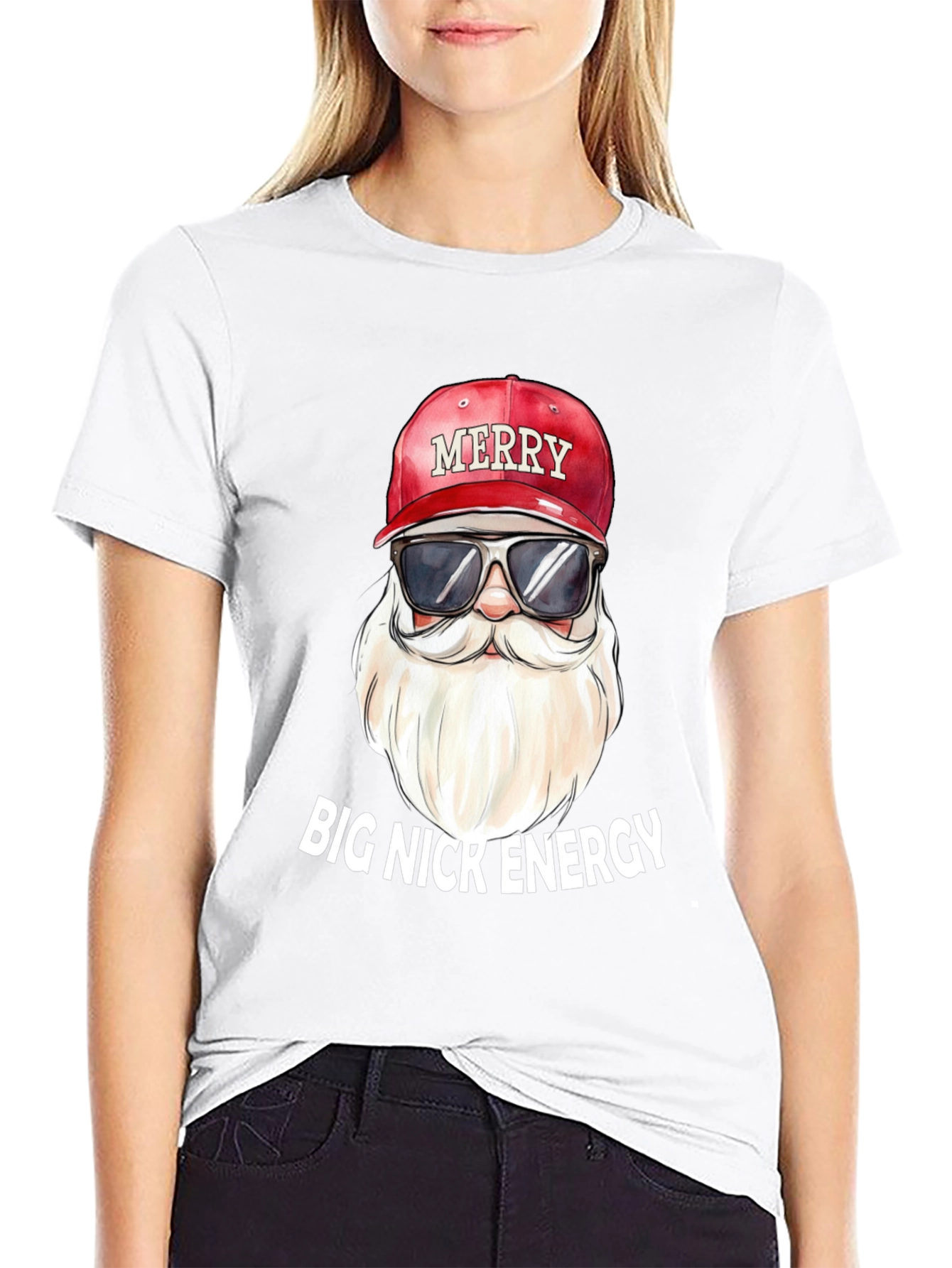Big Nick Energy Christmas Santa T-Shirt