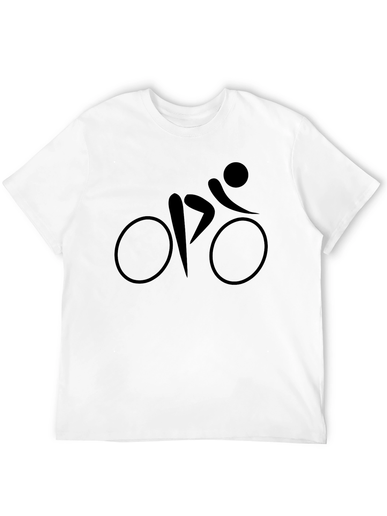 Stylish Black Bike Graphic Tee - Casual Comfort