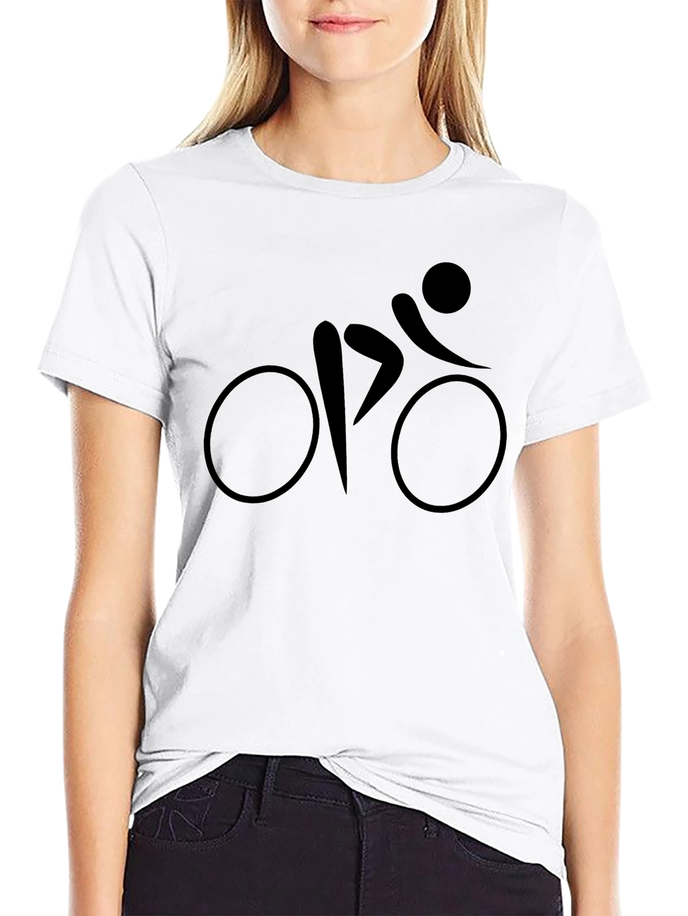 Stylish Black Bike Graphic Tee - Casual Comfort
