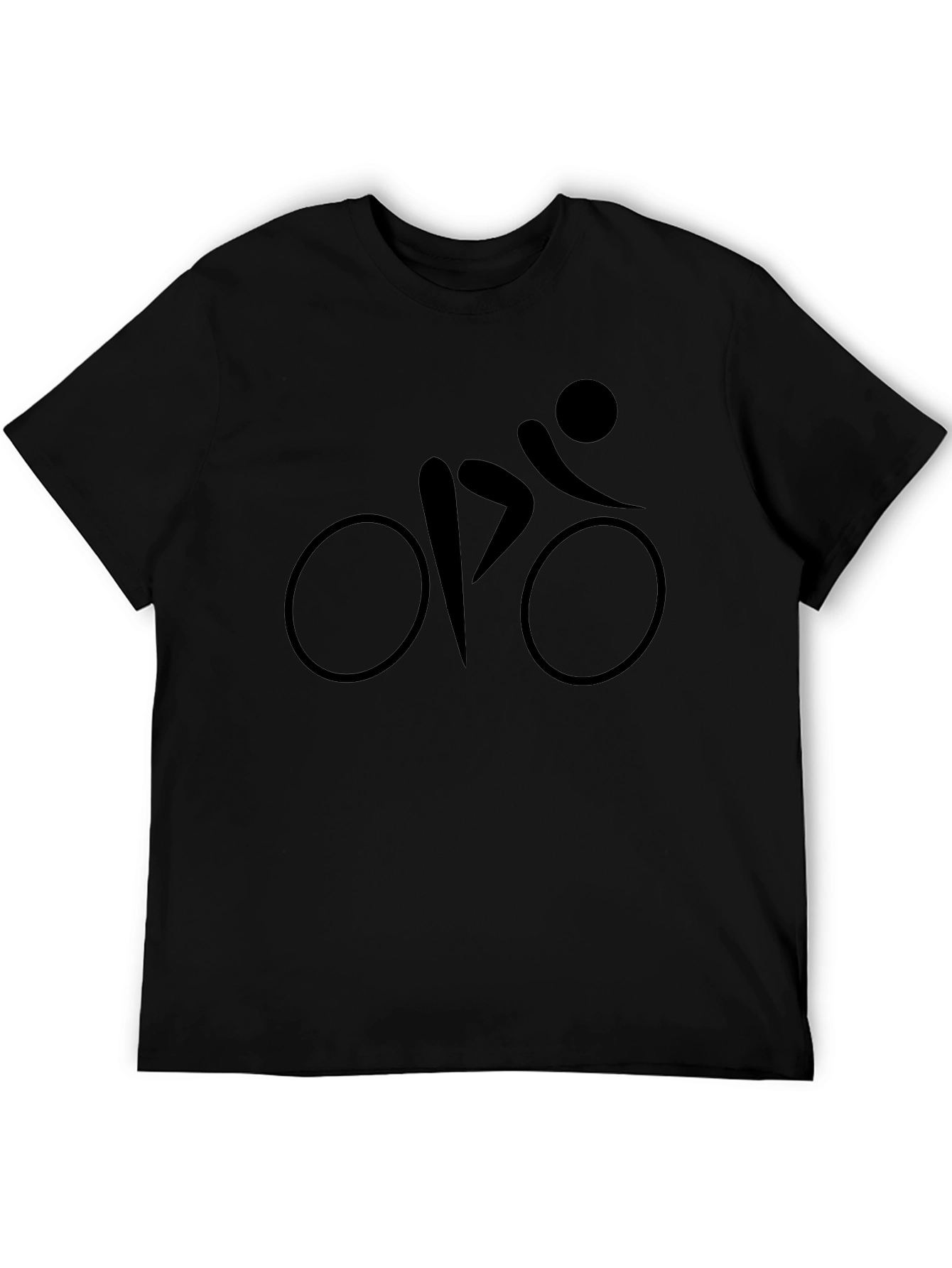 Stylish Black Bike Graphic Tee - Casual Comfort
