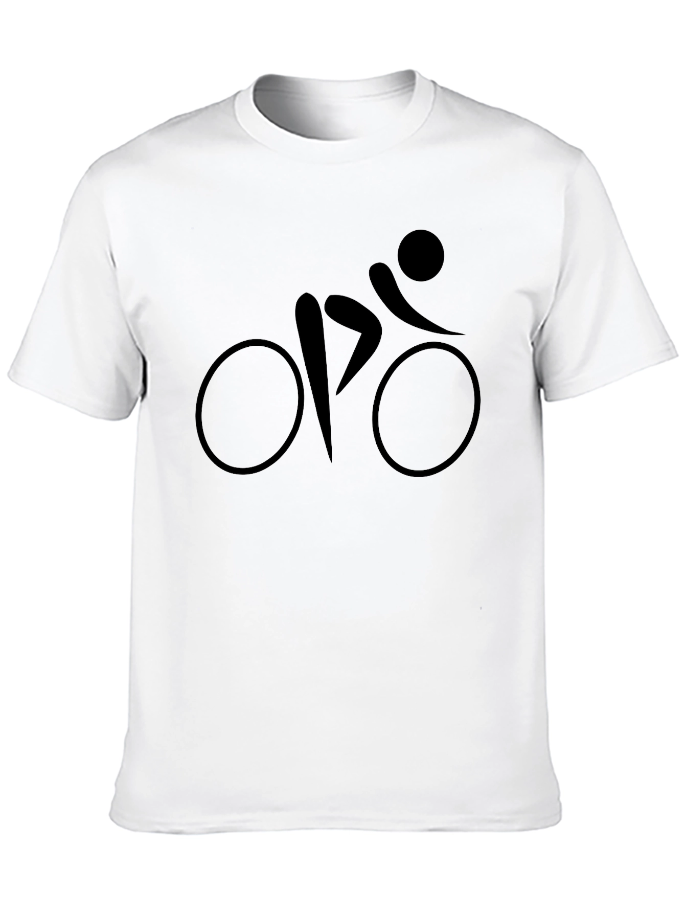 Stylish Black Bike Graphic Tee - Casual Comfort