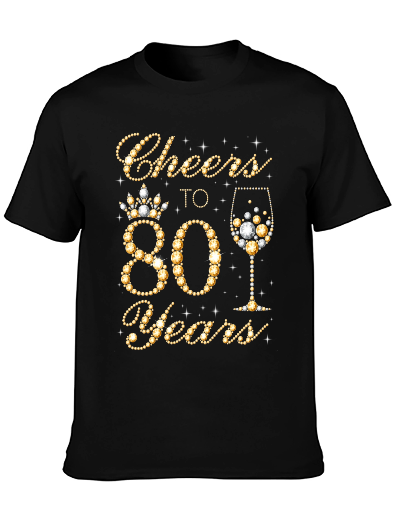 Cheers to 80 Years Birthday T-Shirt