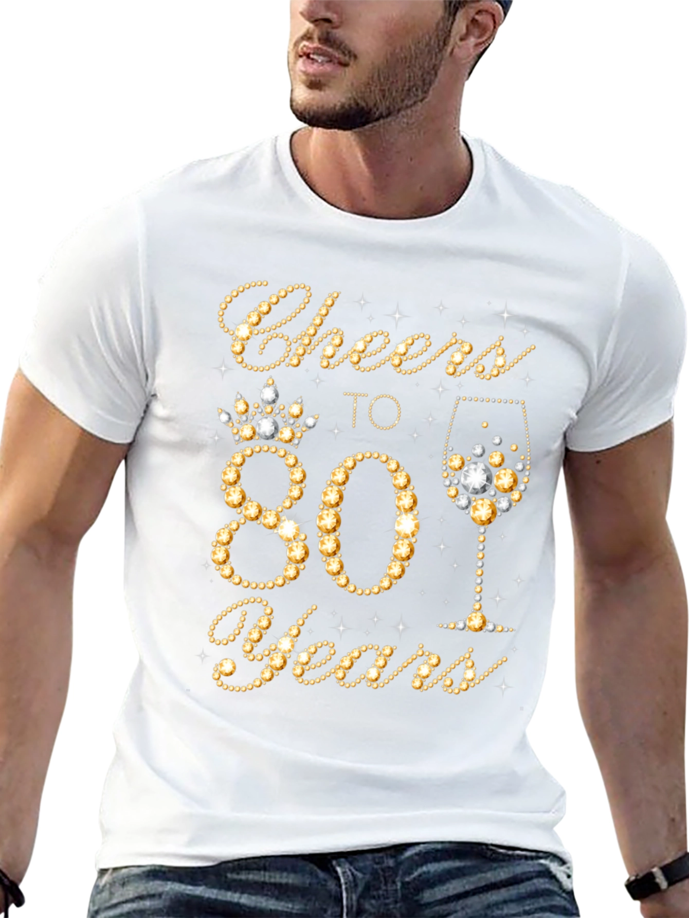 Cheers to 80 Years Birthday T-Shirt