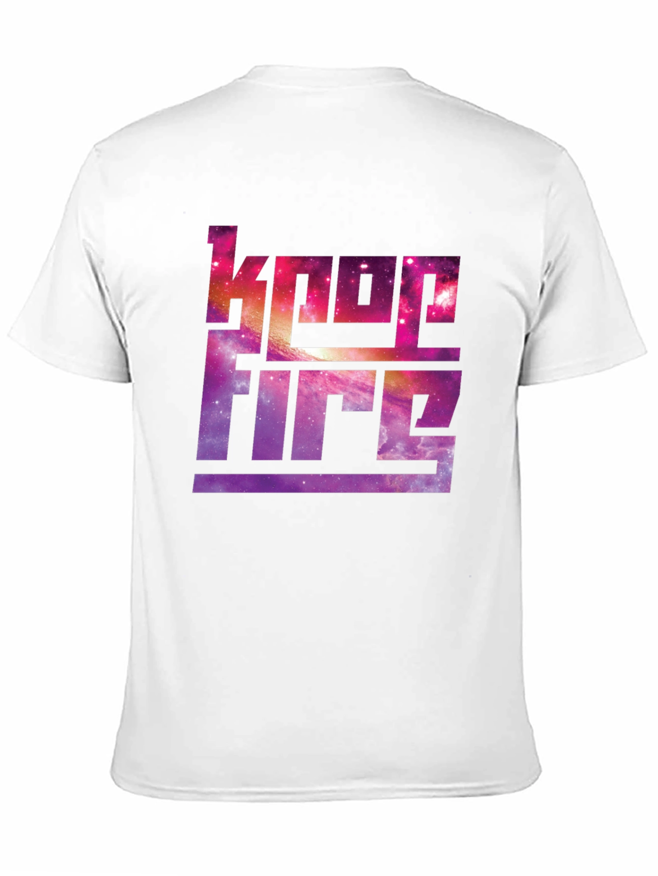 Keep Fire Galaxy Graphic Black T-Shirt