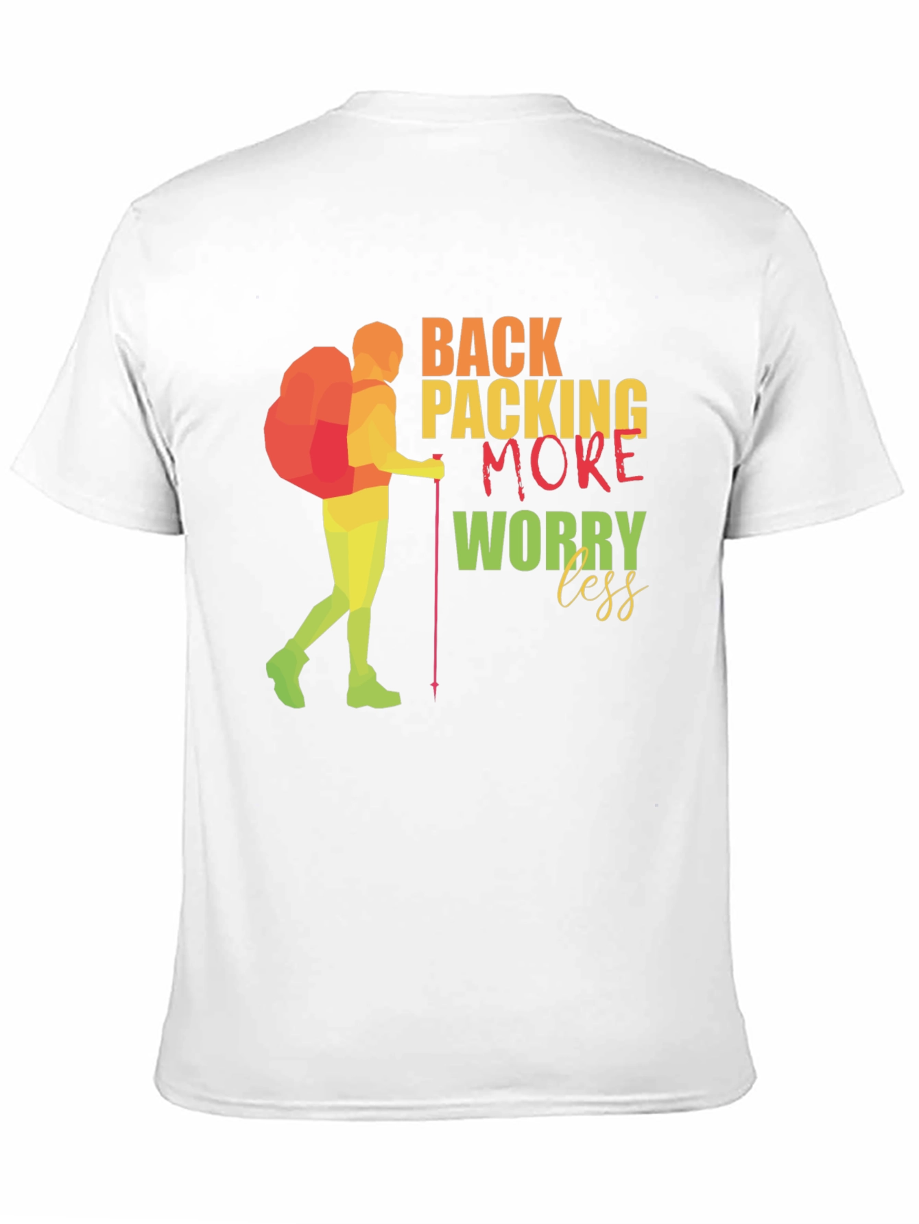 Backpacking More Worry Less Graphic Tee