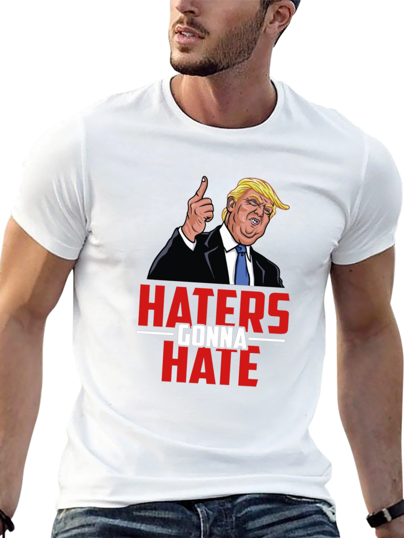 Haters Gonna Hate Trump Graphic Tee