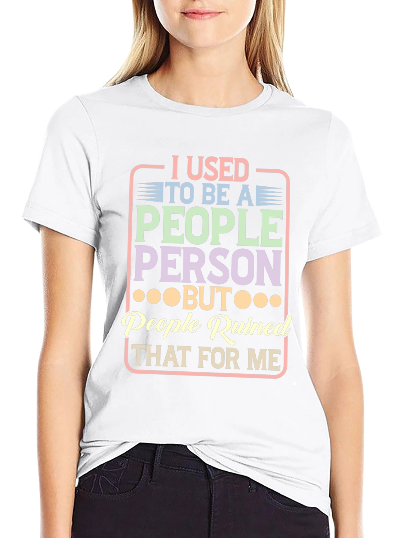 People Ruined Me T-Shirt - Introvert Humor Tee