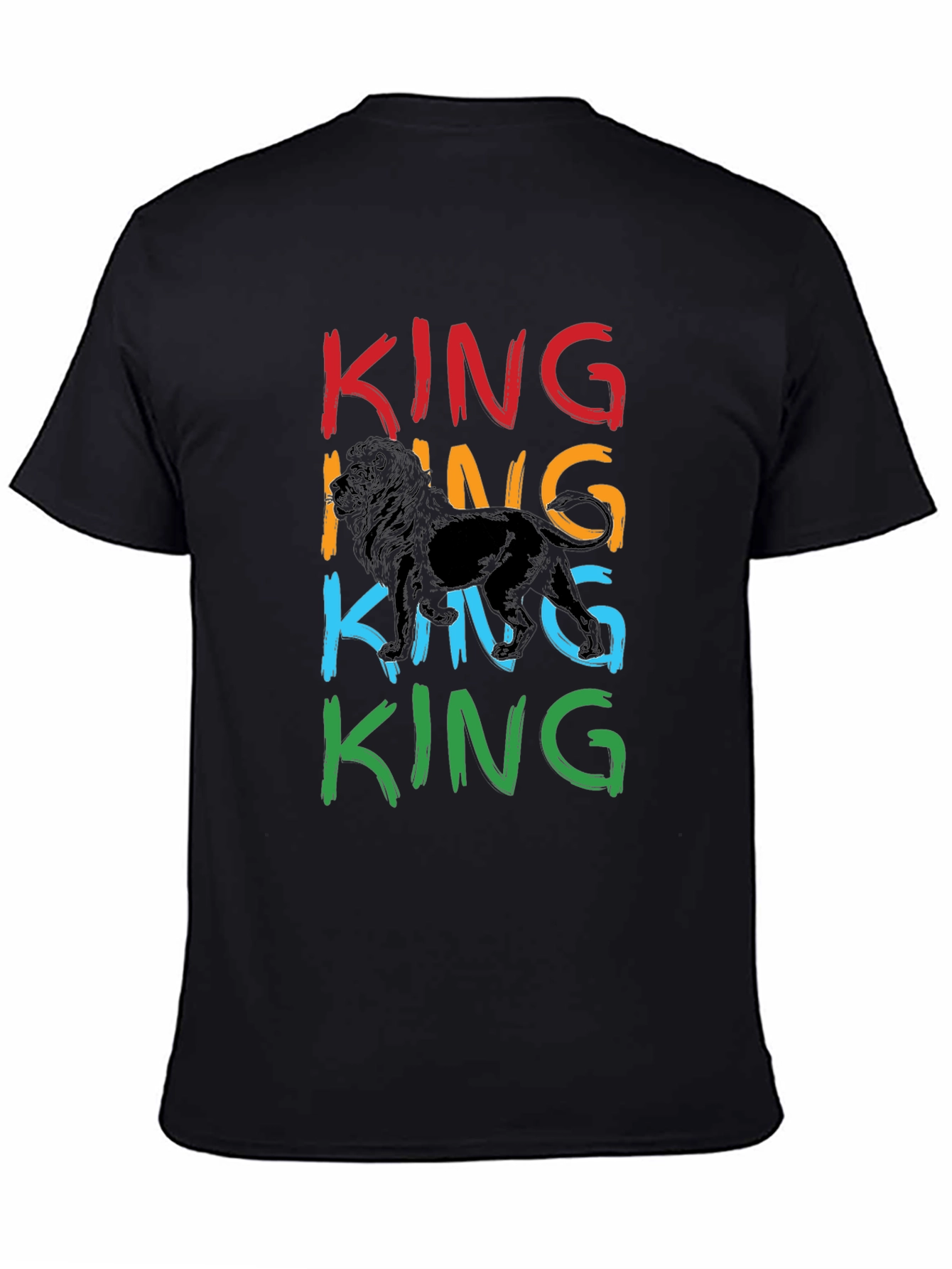 King Lion Graphic Print Mens T-Shirt