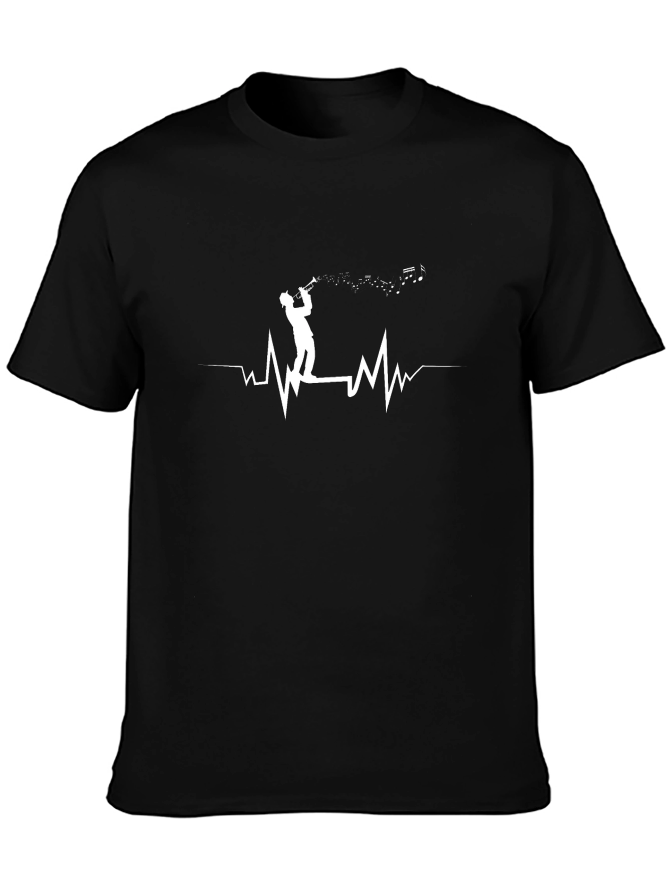 Music Heartbeat T-Shirt - Trumpet Player Design