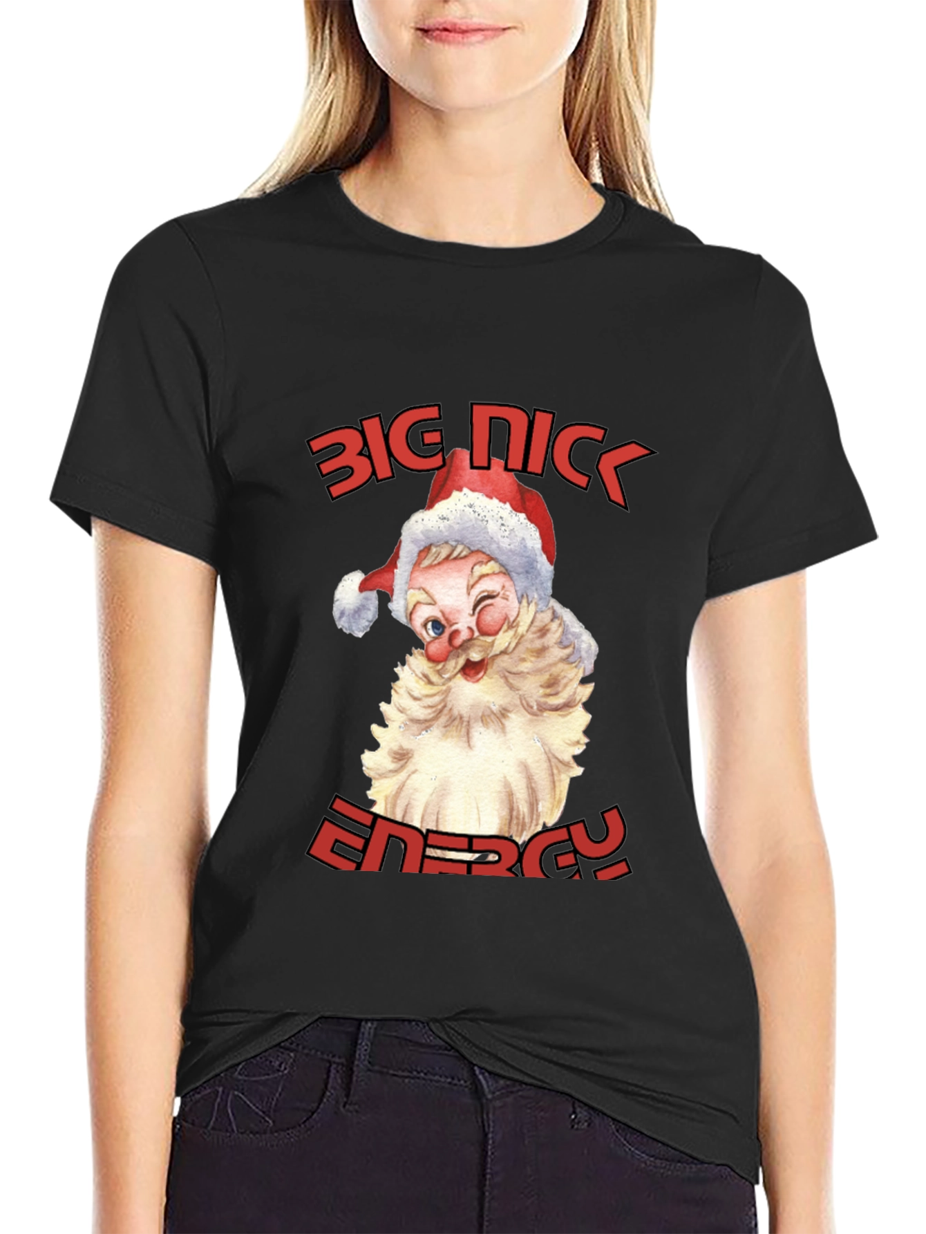 Big Nick Energy Santa Graphic T-Shirt