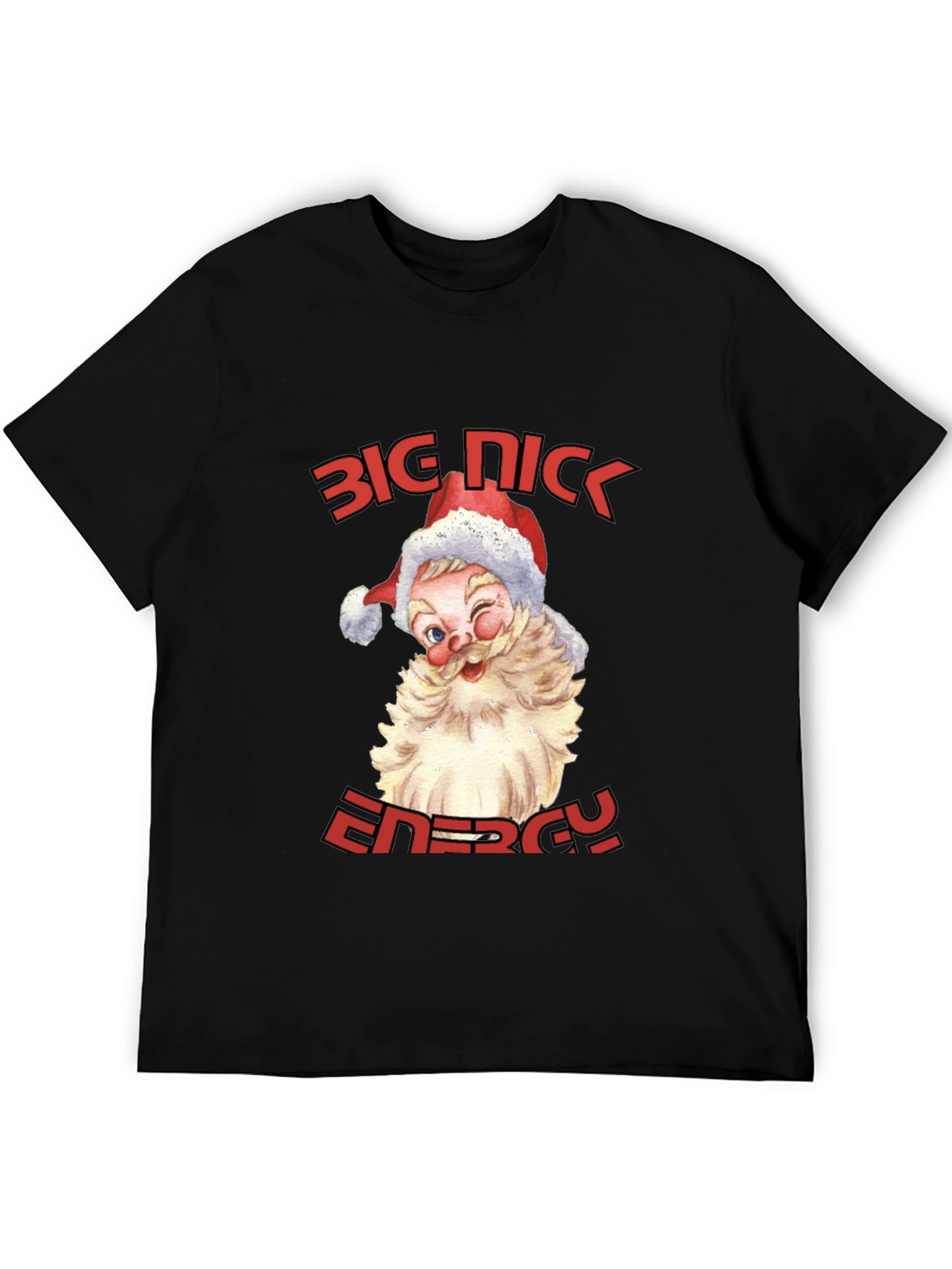 Big Nick Energy Santa Graphic T-Shirt