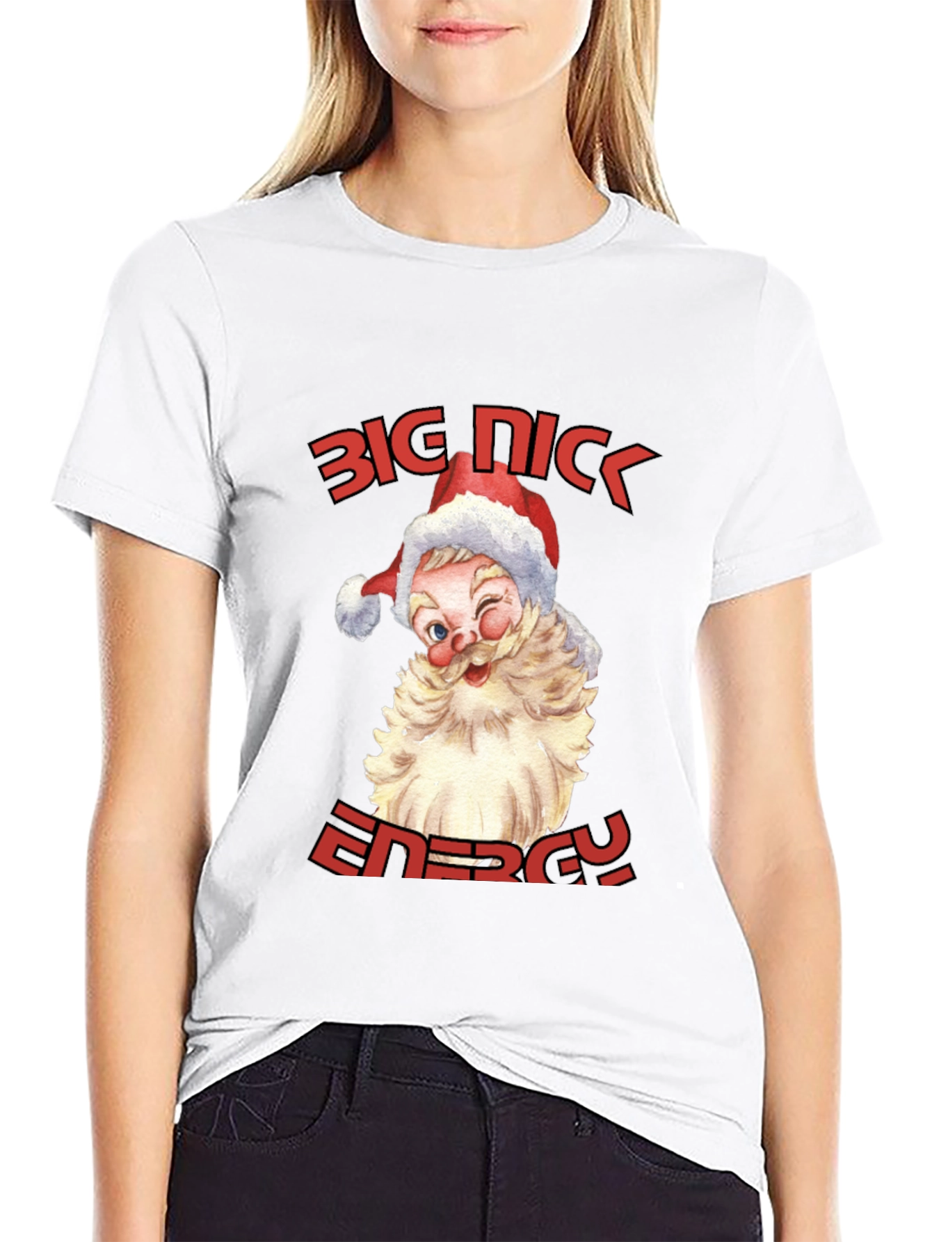 Big Nick Energy Santa Graphic T-Shirt