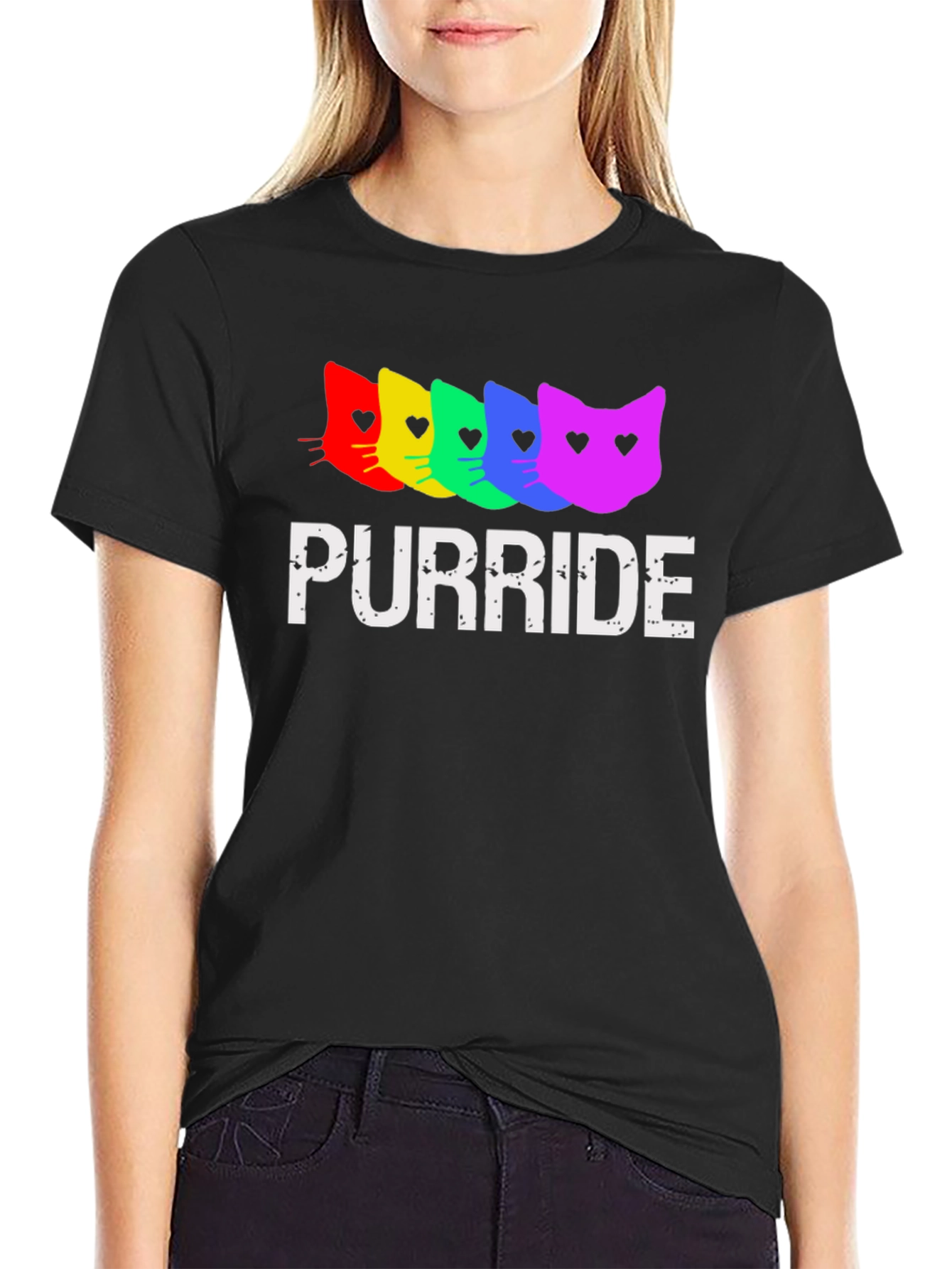 Purride Rainbow Cats T-Shirt - Pride Apparel