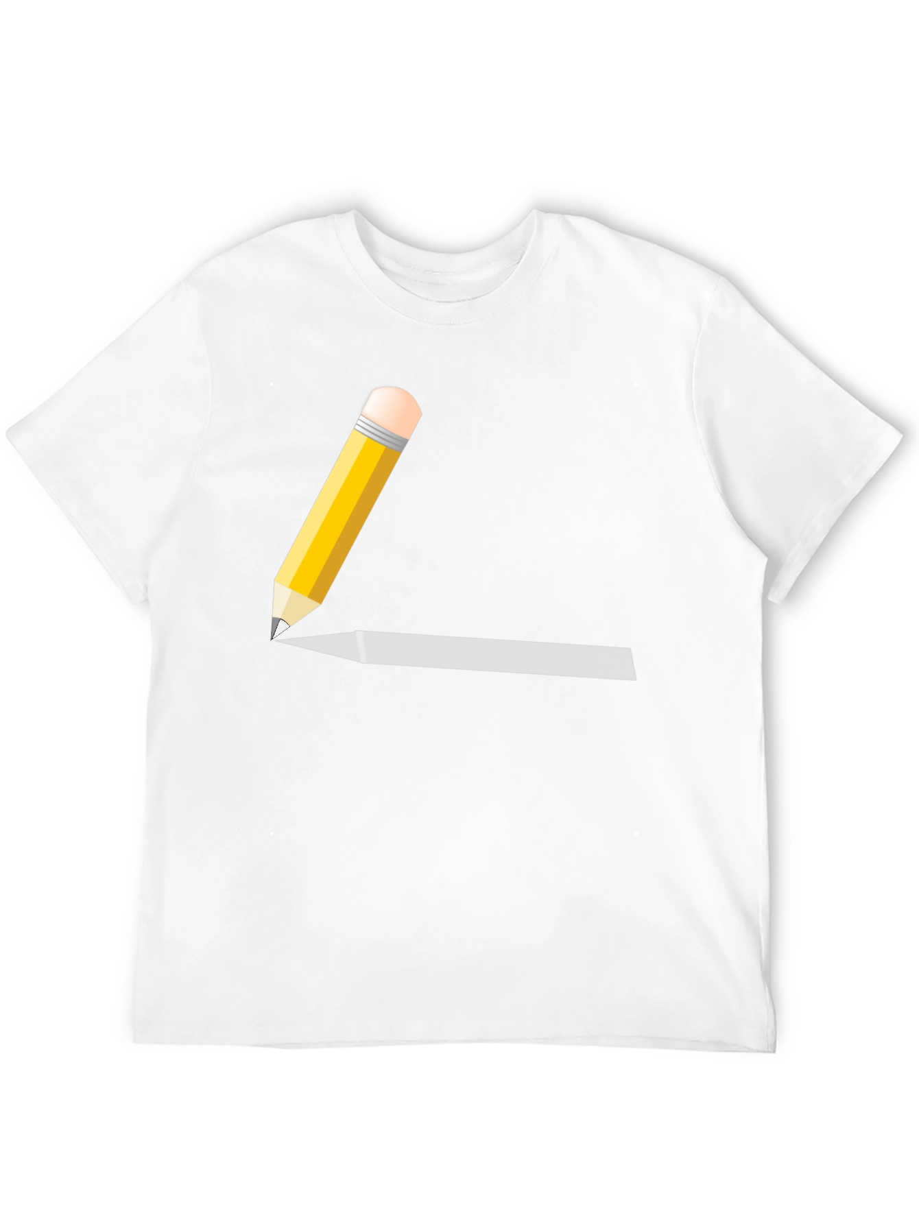 Pencil Graphic Black T-Shirt - Artsy Style