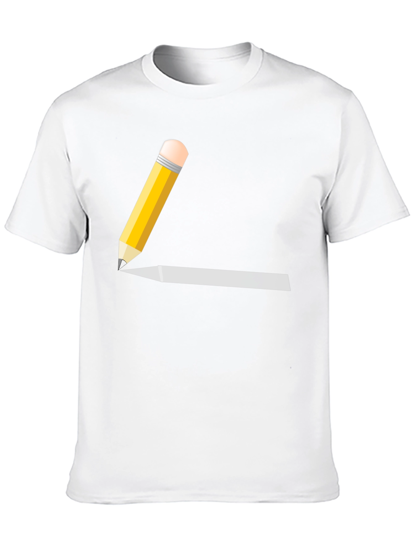 Pencil Graphic Black T-Shirt - Artsy Style