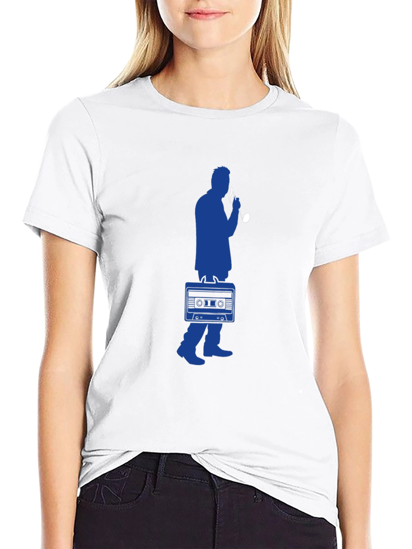 Retro Music Lover Tee - Cassette Player Graphic T-Shirt