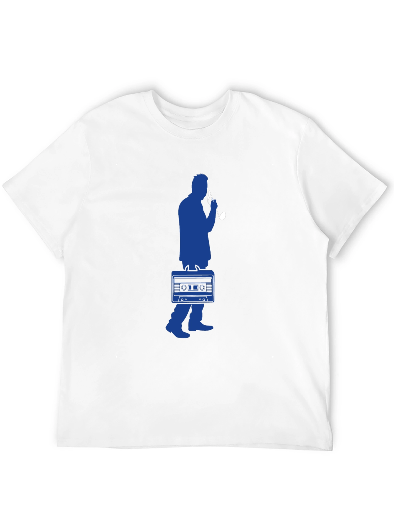 Retro Music Lover Tee - Cassette Player Graphic T-Shirt