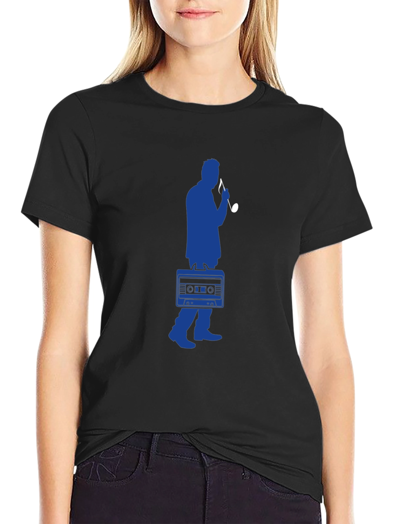 Retro Music Lover Tee - Cassette Player Graphic T-Shirt
