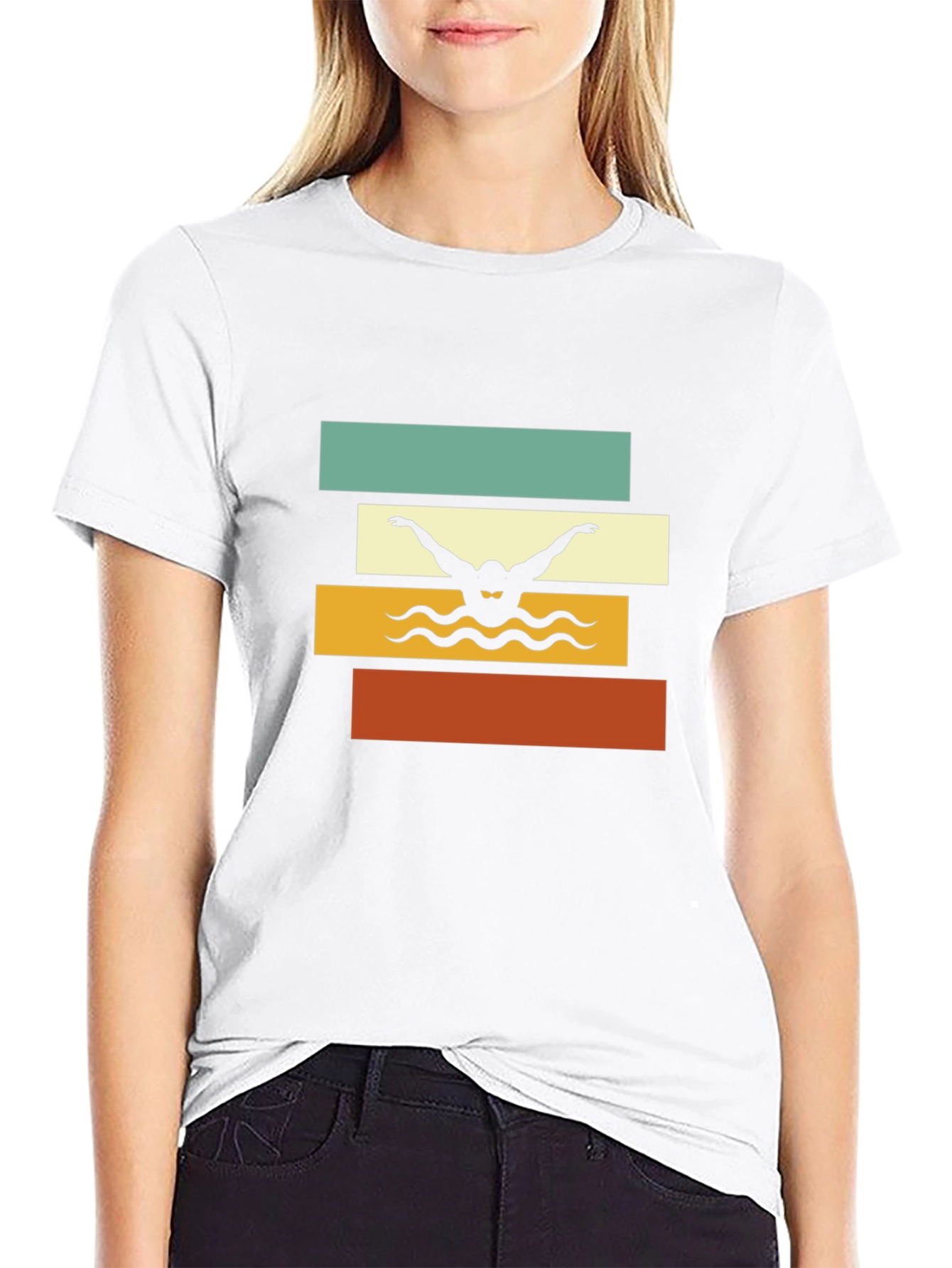 Retro Swimmer Graphic Tee - Stylish & Unique!