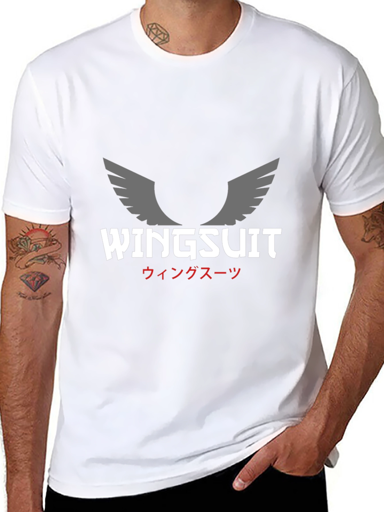 Wingsuit Graphic Black T-Shirt