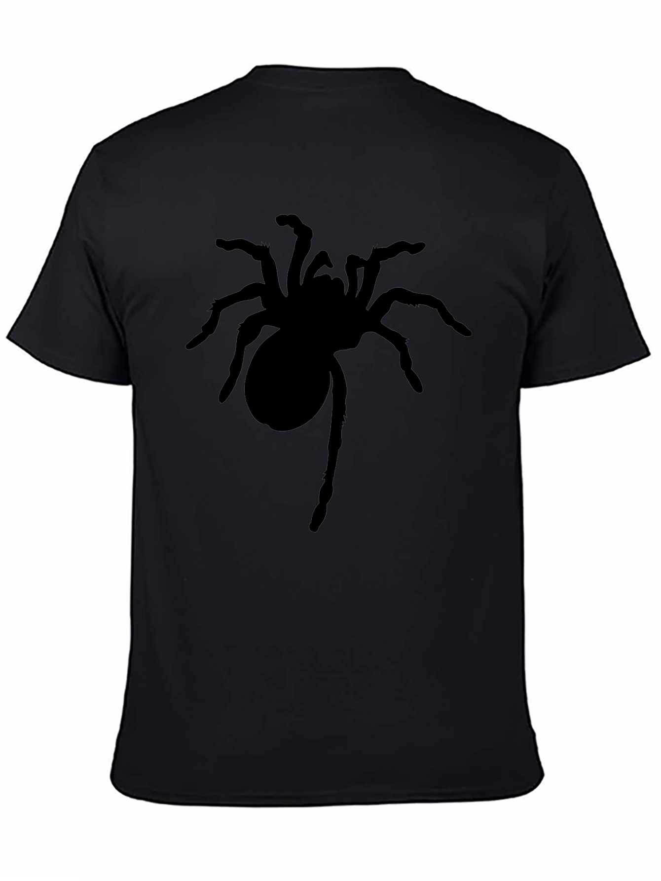 Mens Black Spider Graphic T-Shirt