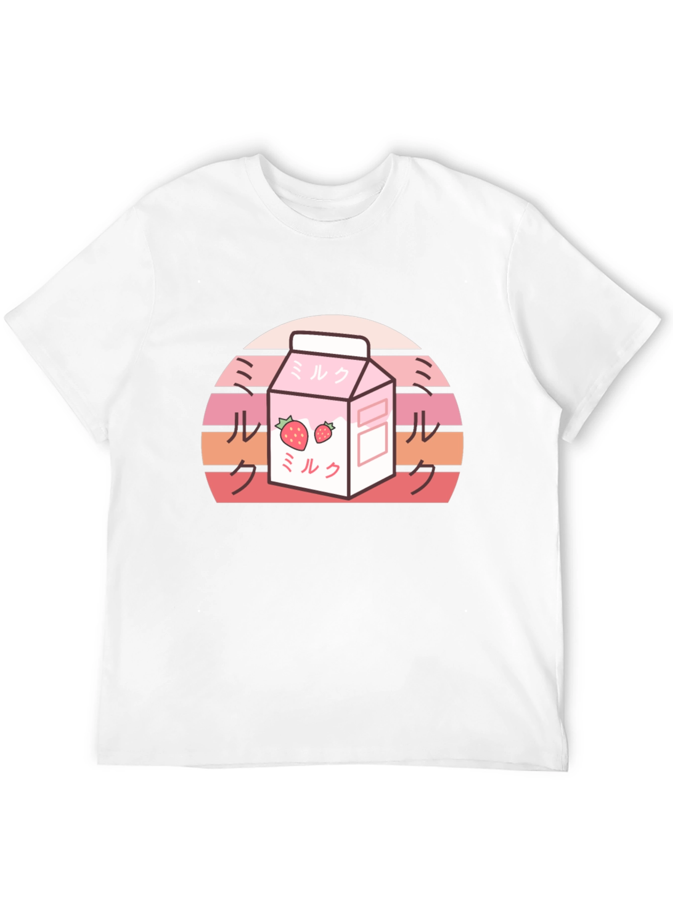 Strawberry Milk T-Shirt - Retro Vaporwave Aesthetic