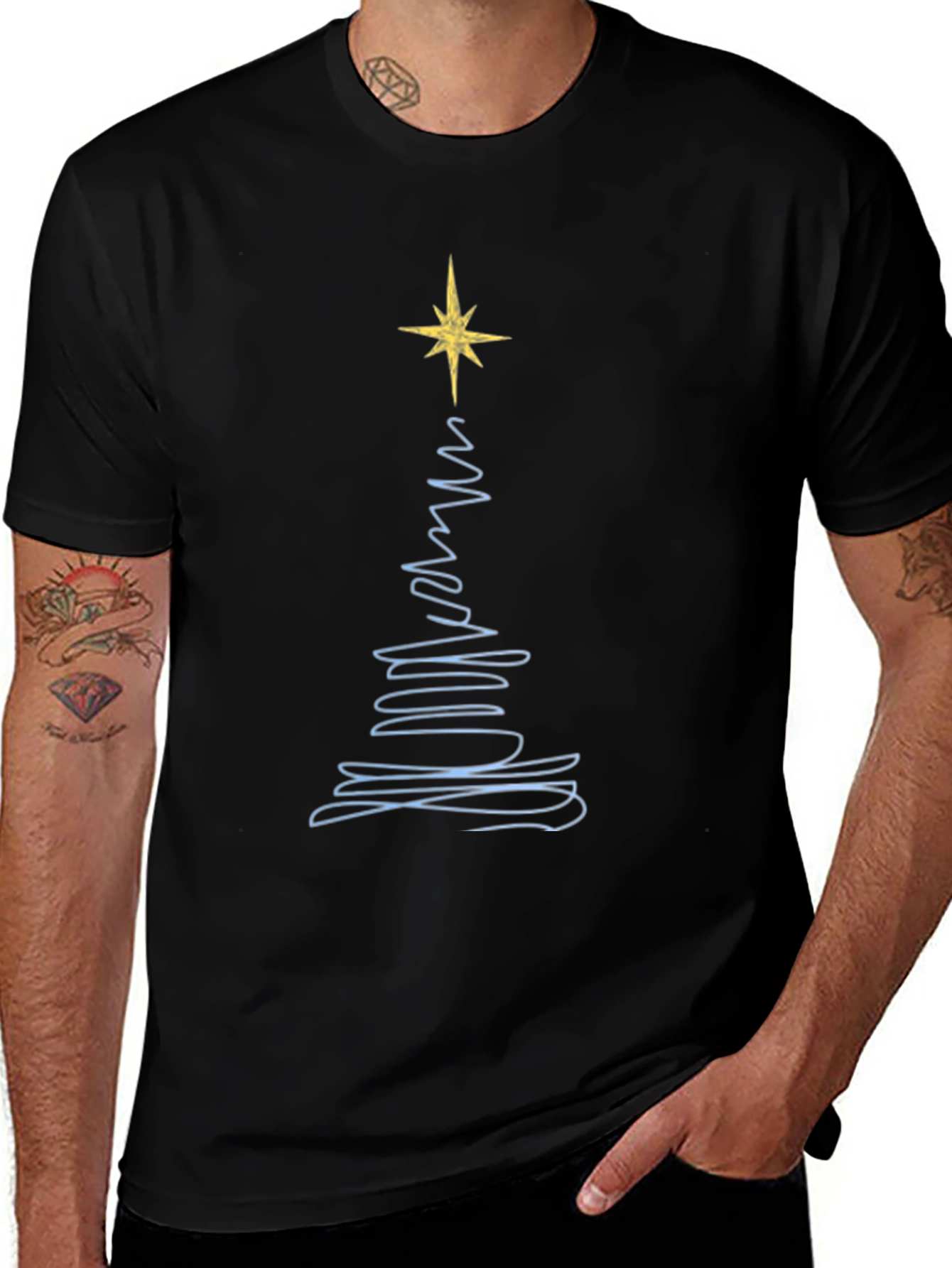 Christmas Tree Graphic Tee - Holiday Style