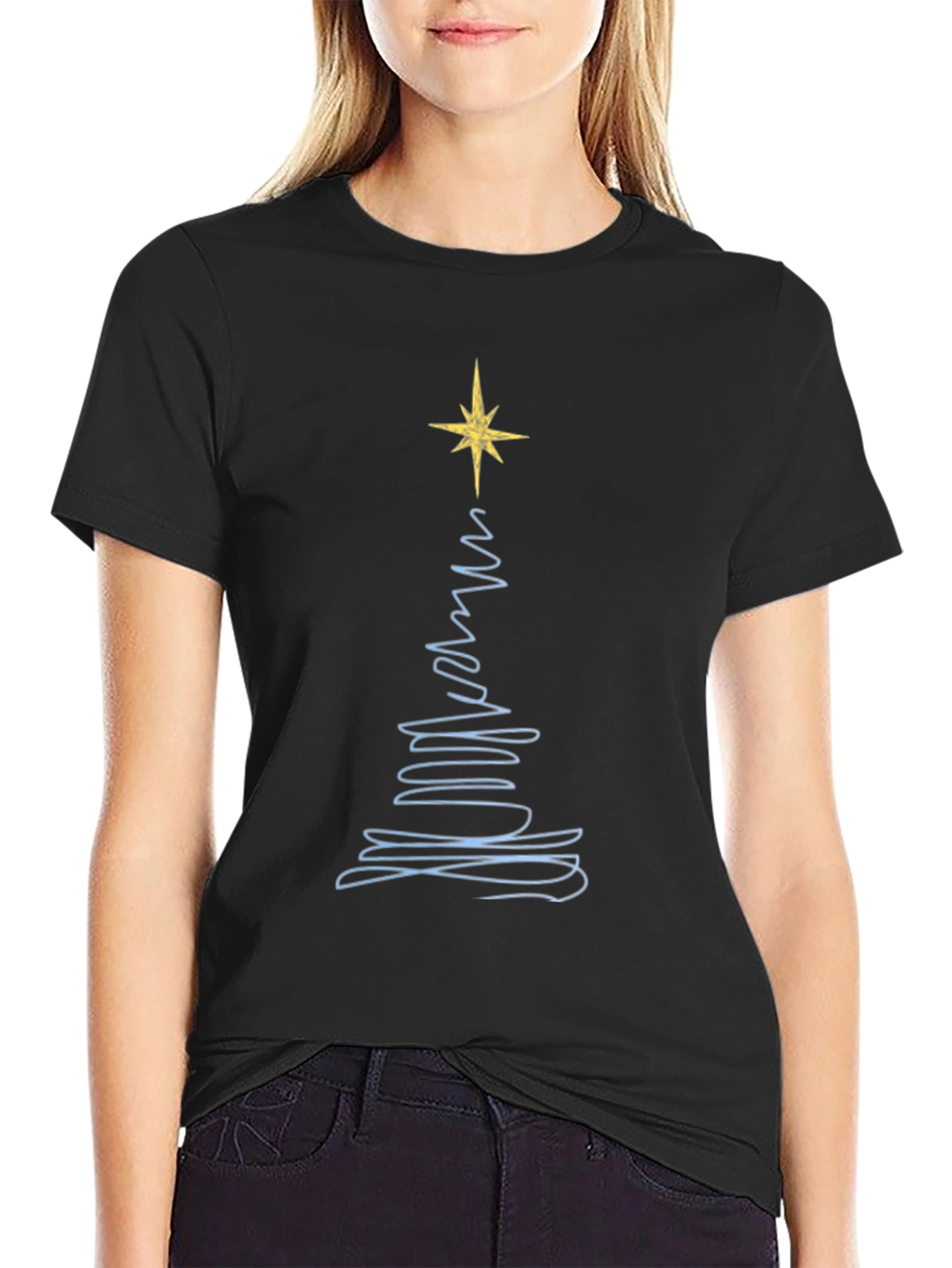 Christmas Tree Graphic Tee - Holiday Style