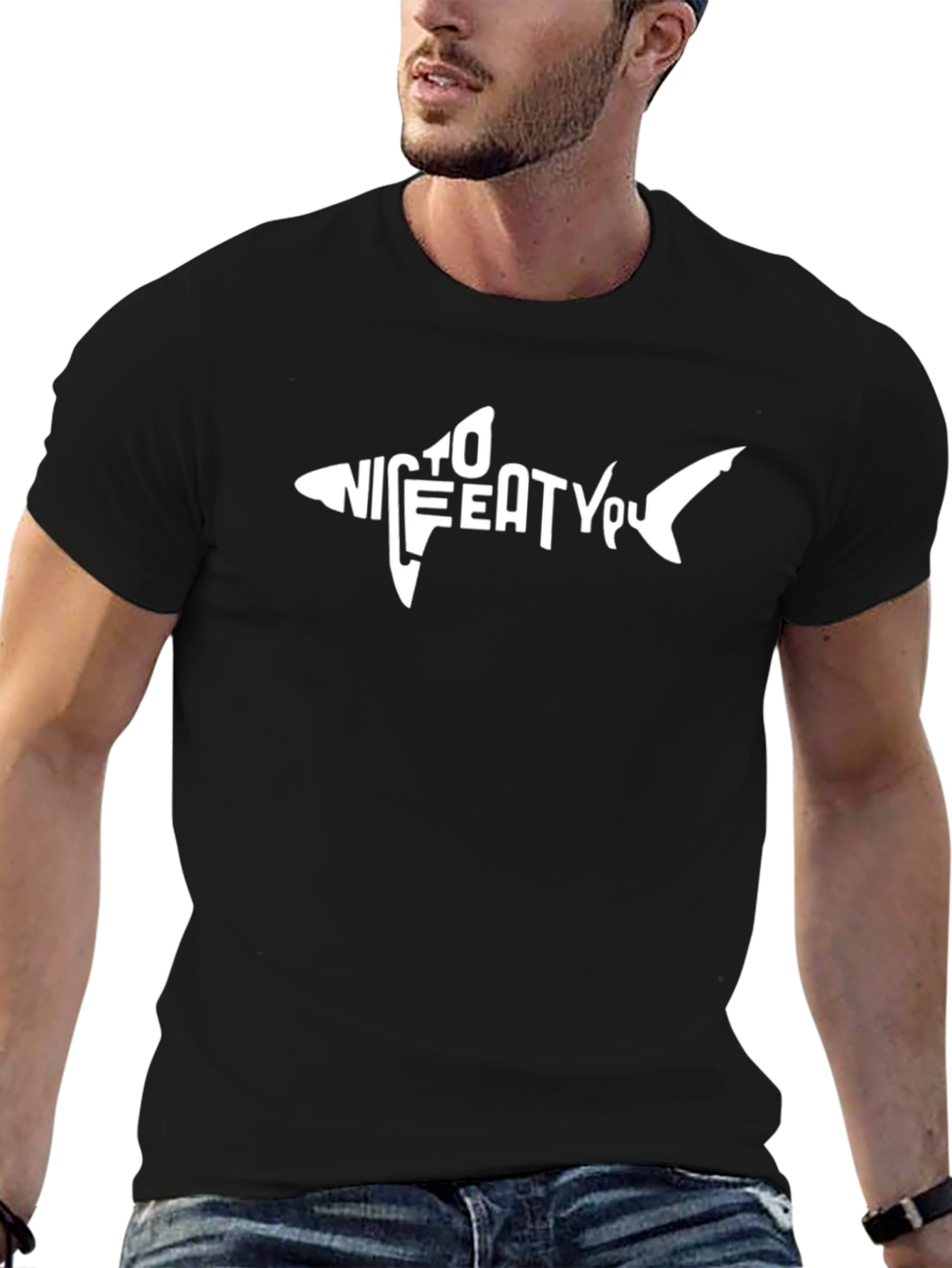Shark Graphic T-Shirt - Nice To Eat You