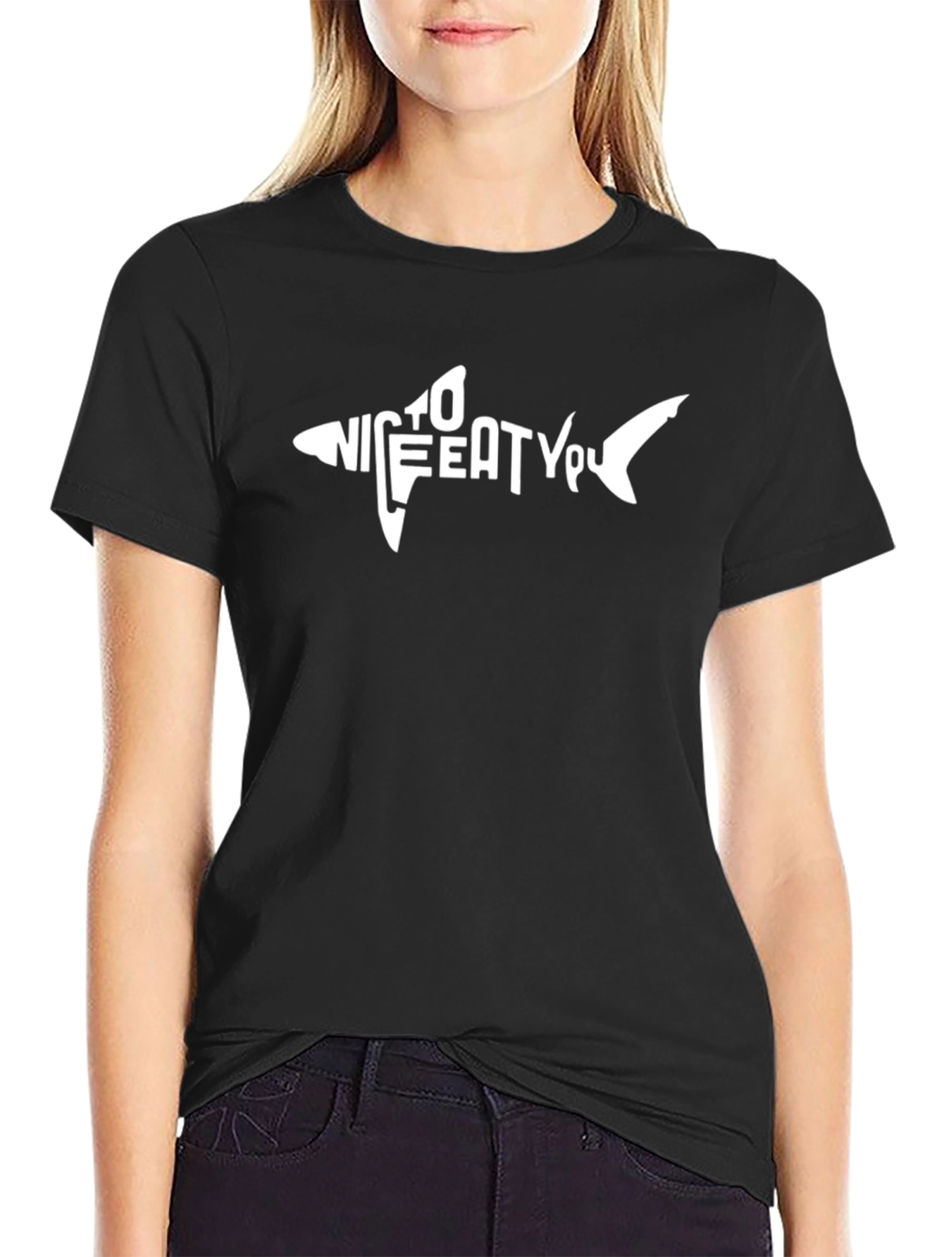 Shark Graphic T-Shirt - Nice To Eat You
