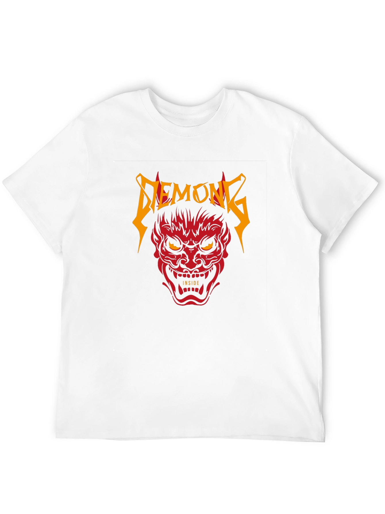 Demons Inside Black Graphic T-Shirt