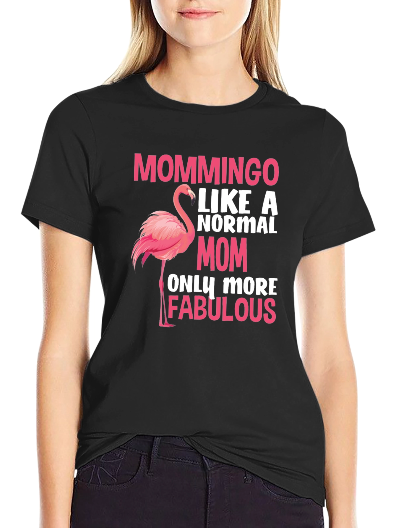 Mommingo T-Shirt - Fabulous Mom Flamingo Tee