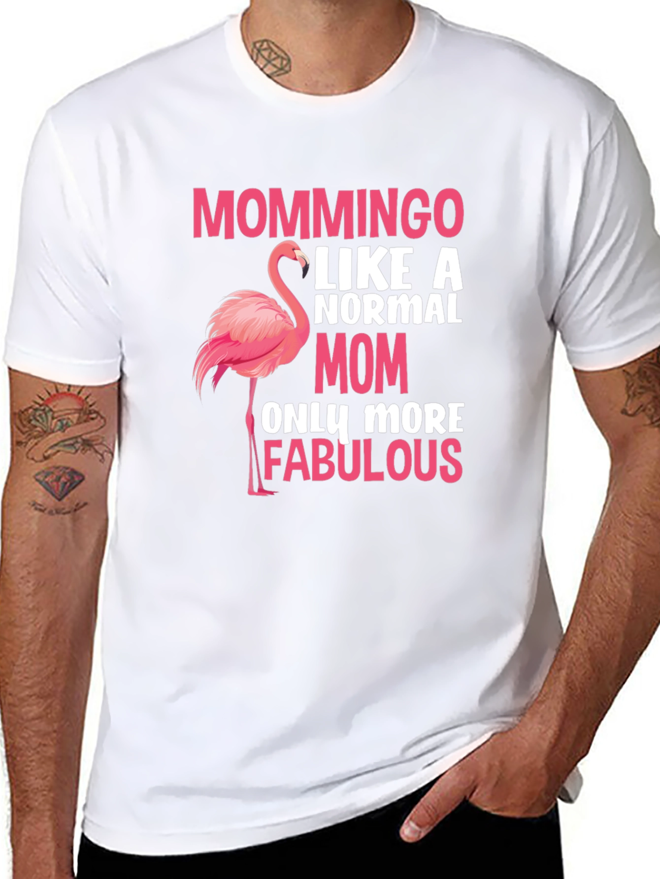 Mommingo T-Shirt - Fabulous Mom Flamingo Tee