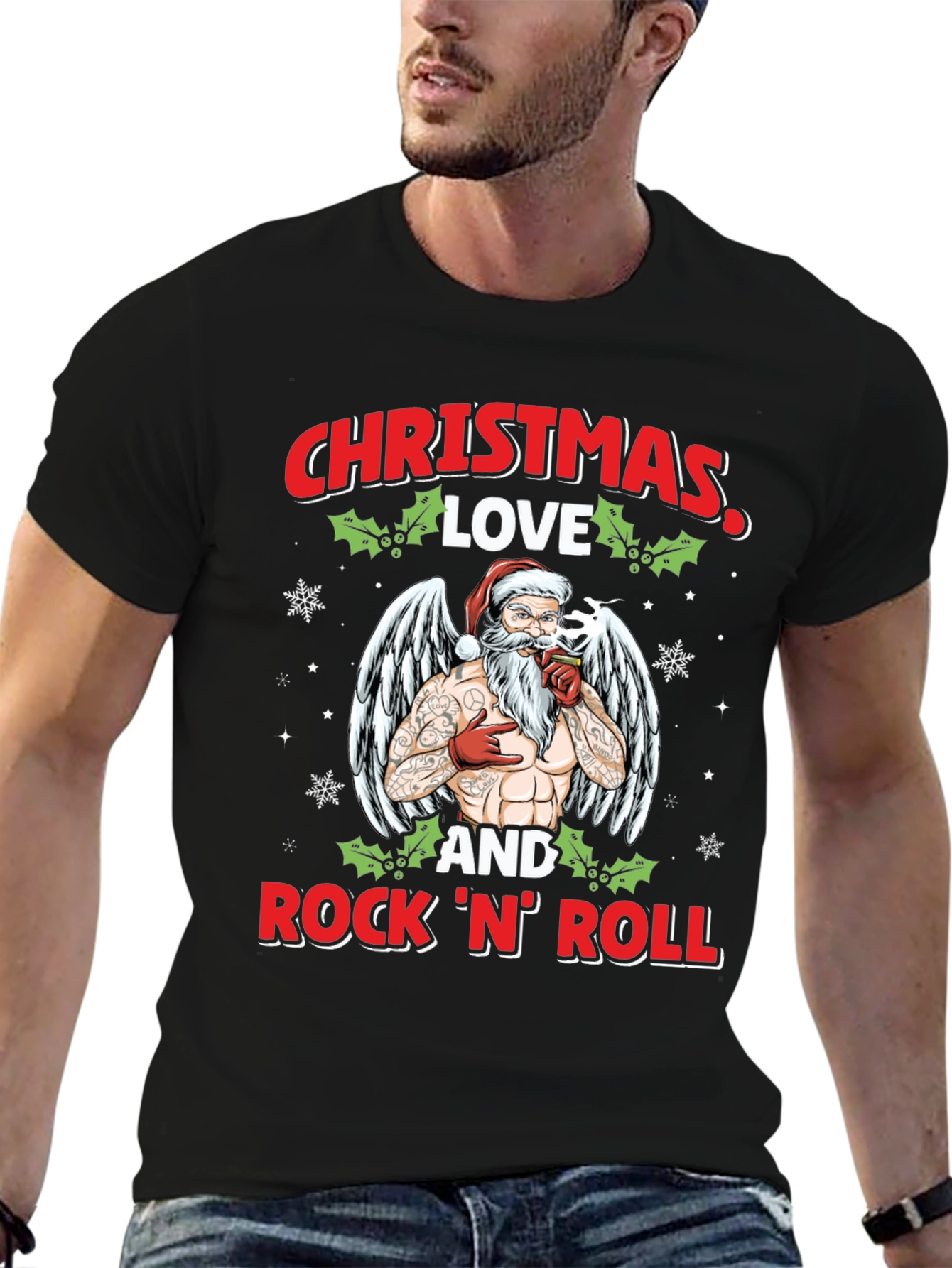 Christmas Love & Rock N Roll T-Shirt