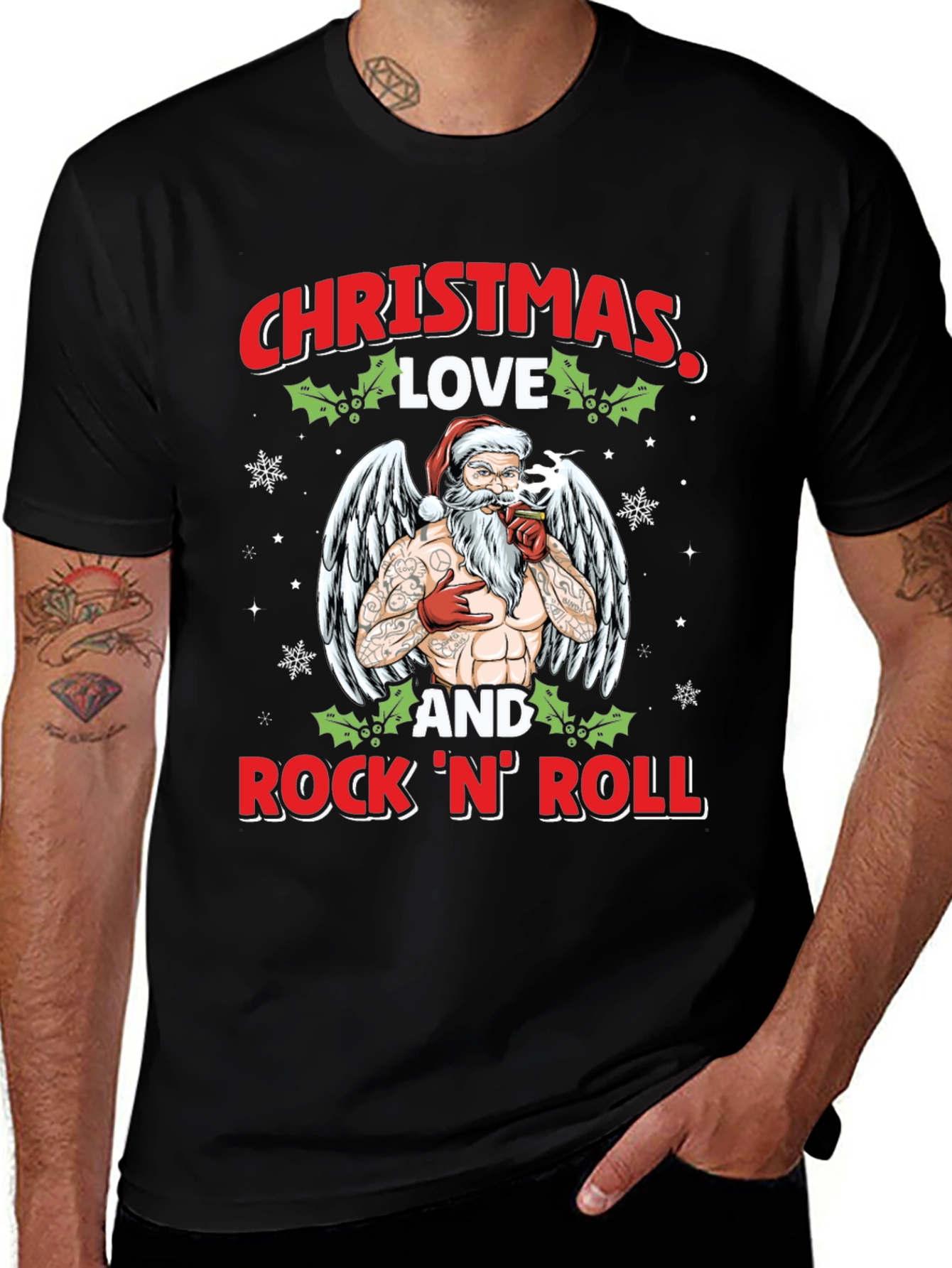 Christmas Love & Rock N Roll T-Shirt