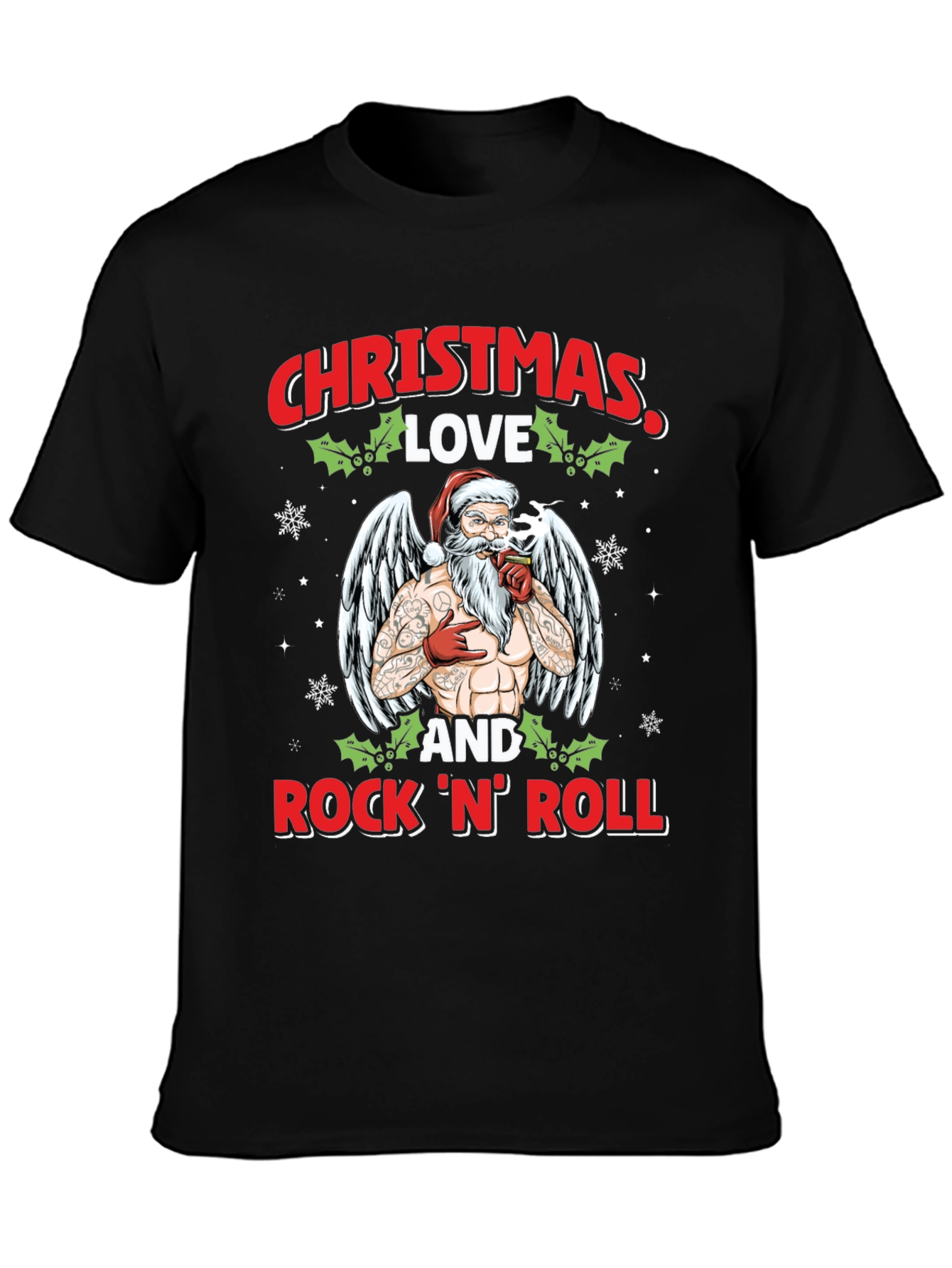 Christmas Love & Rock N Roll T-Shirt