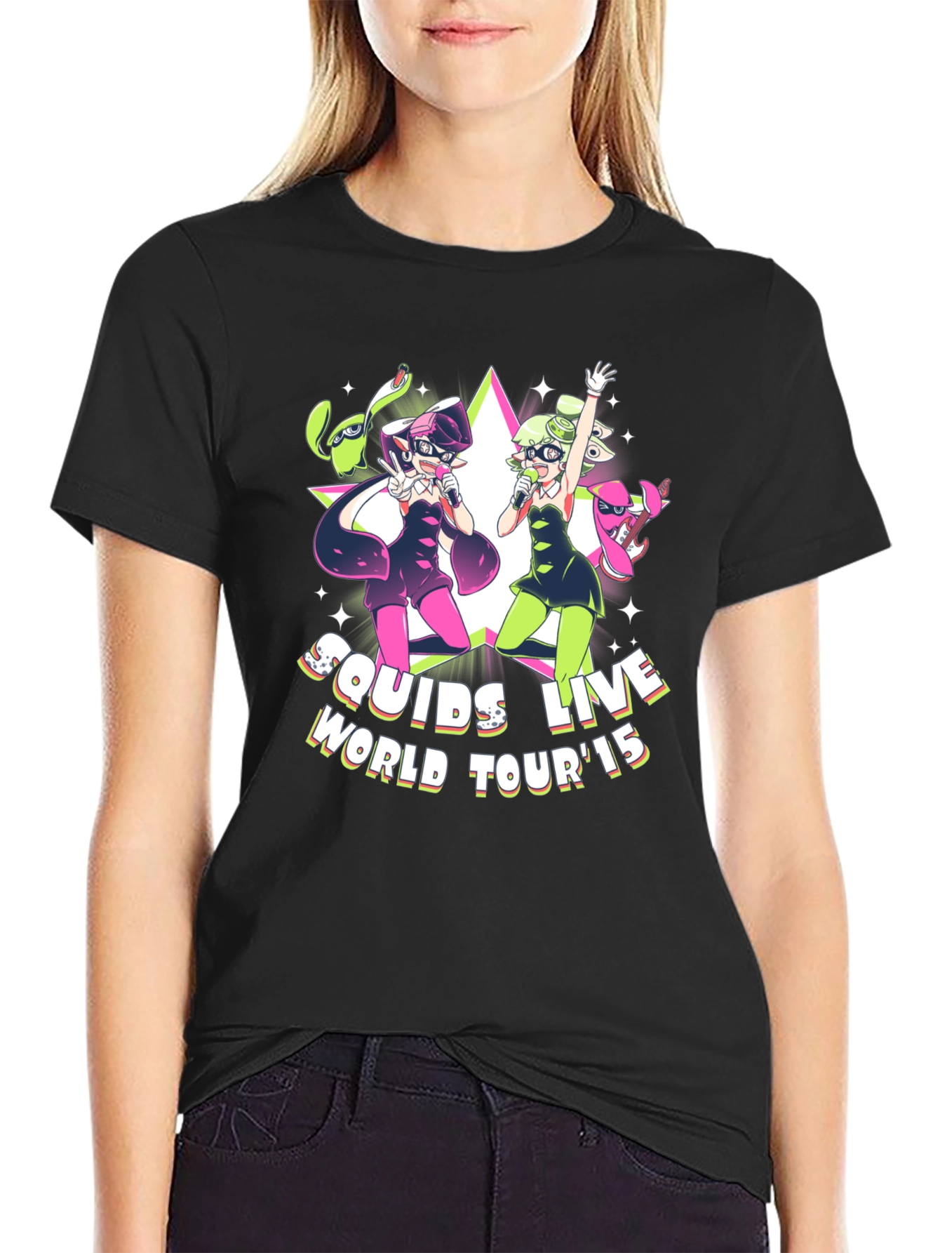 Squids Live World Tour 15 Black T-Shirt