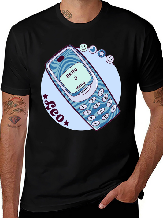 Retro Cell Phone Graphic T-Shirt - Nostalgic Tech Tee