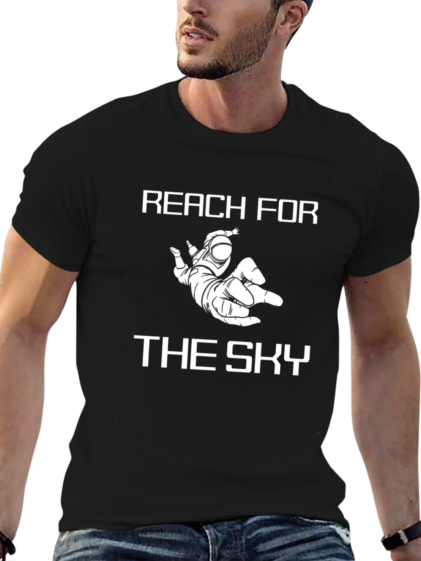 Reach for the Sky Astronaut Graphic T-Shirt