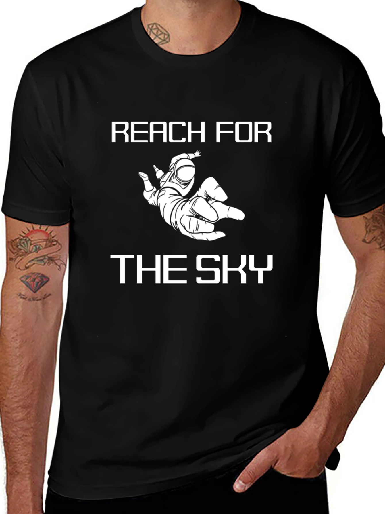Reach for the Sky Astronaut Graphic T-Shirt