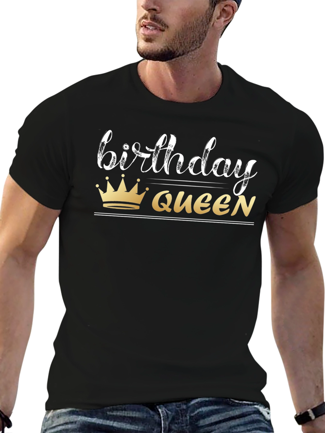 Birthday Queen Black T-Shirt