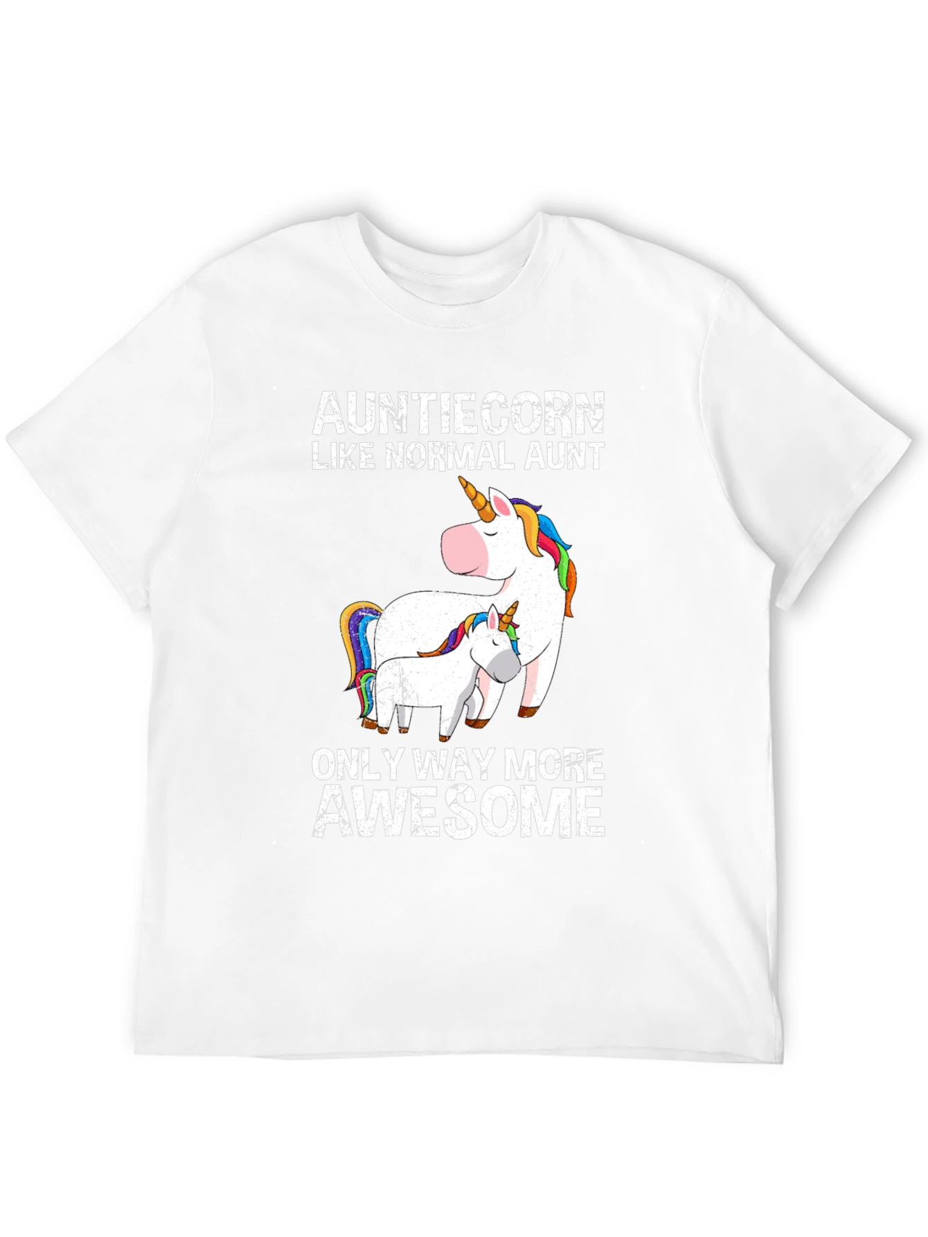 Auntiecorn Funny Aunt Unicorn T-Shirt