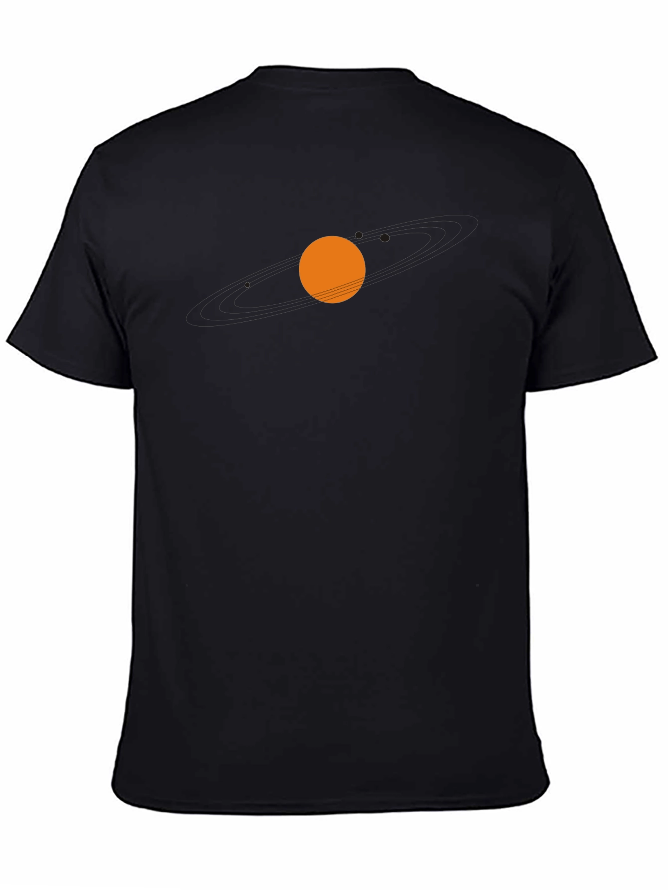 Minimalist Sunset Graphic Black T-Shirt